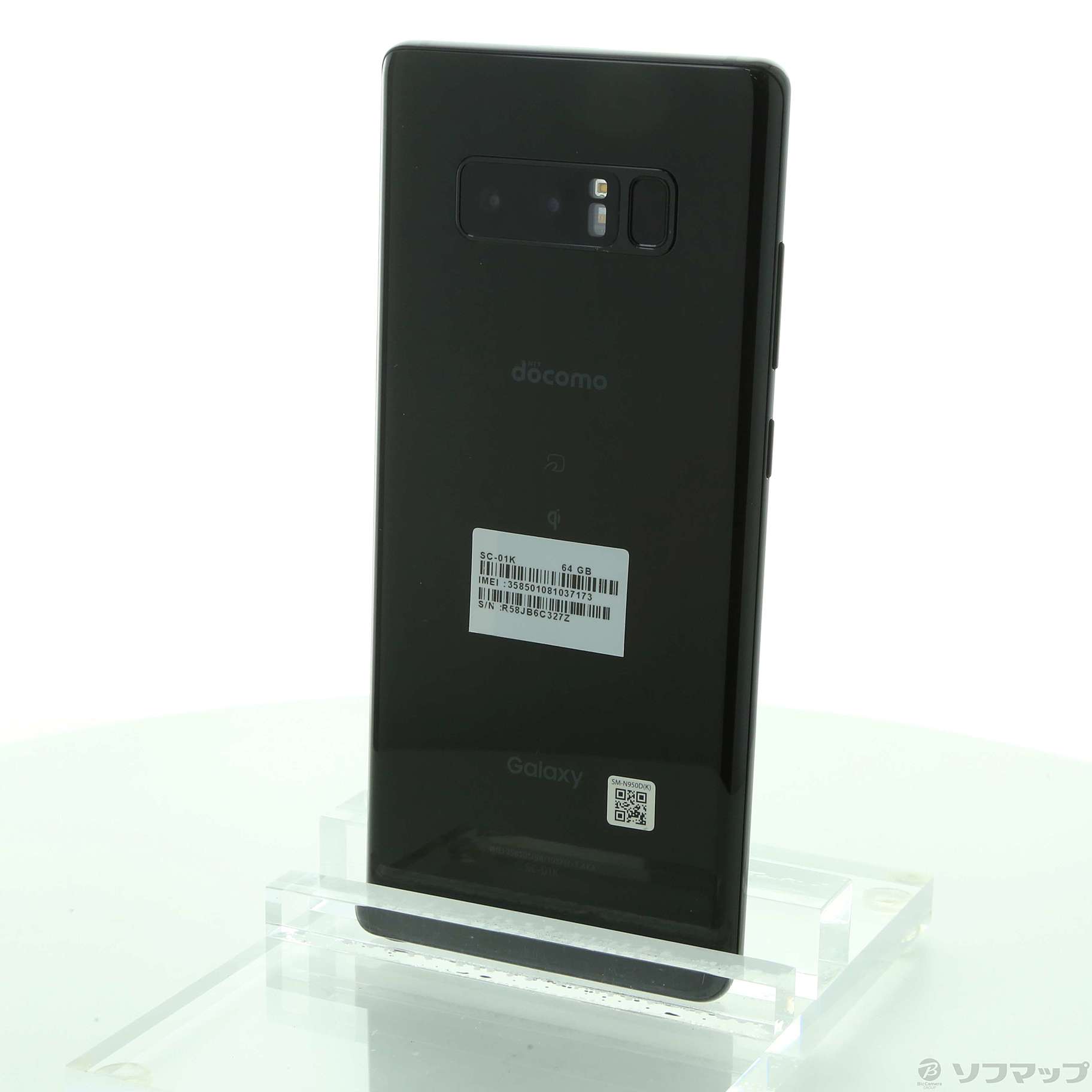 中古】セール対象品 GALAXY Note8 64GB ミッドナイトブラック SC-01K