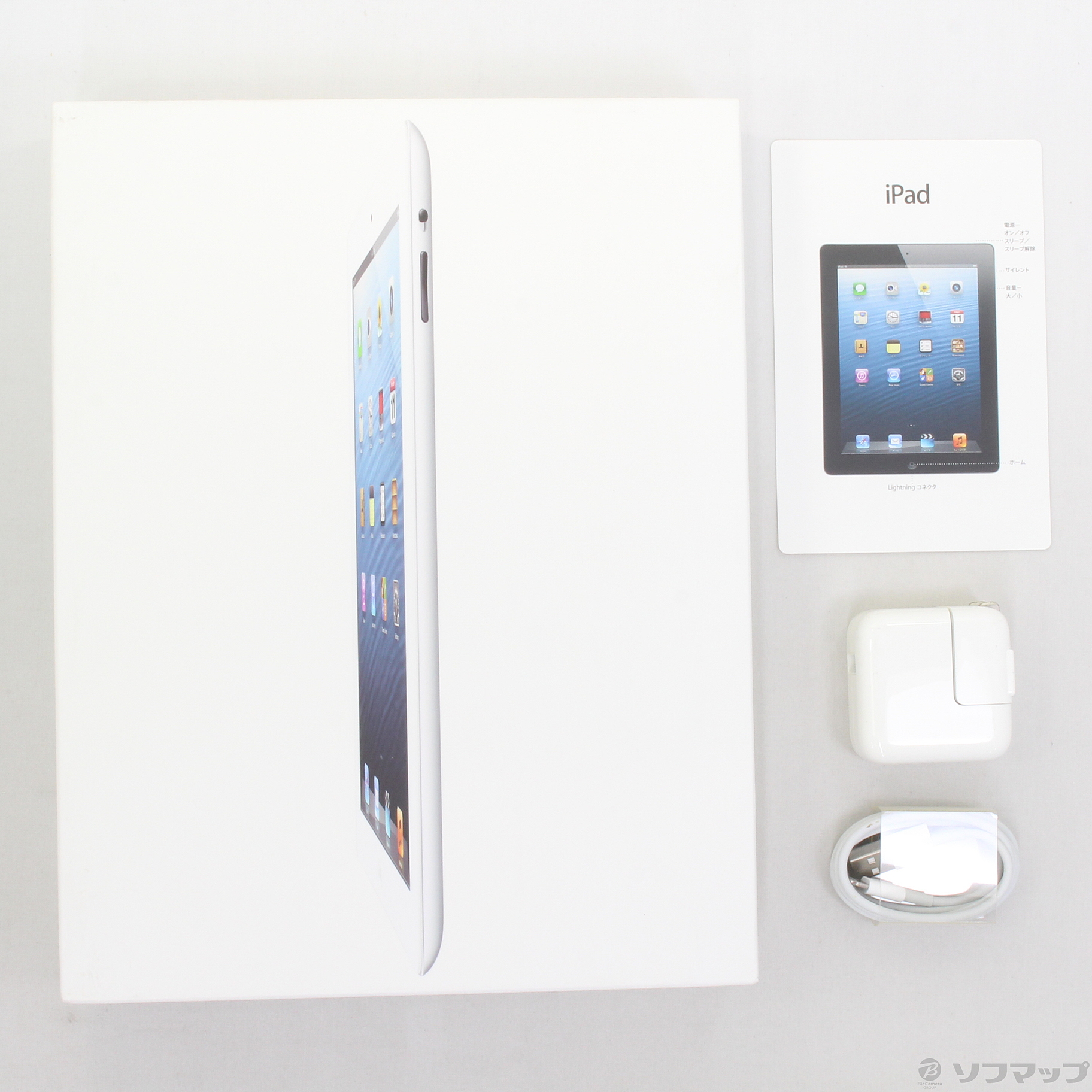 中古】iPad 第4世代 32GB ホワイト MD514J／A Wi-Fi [2133030692742