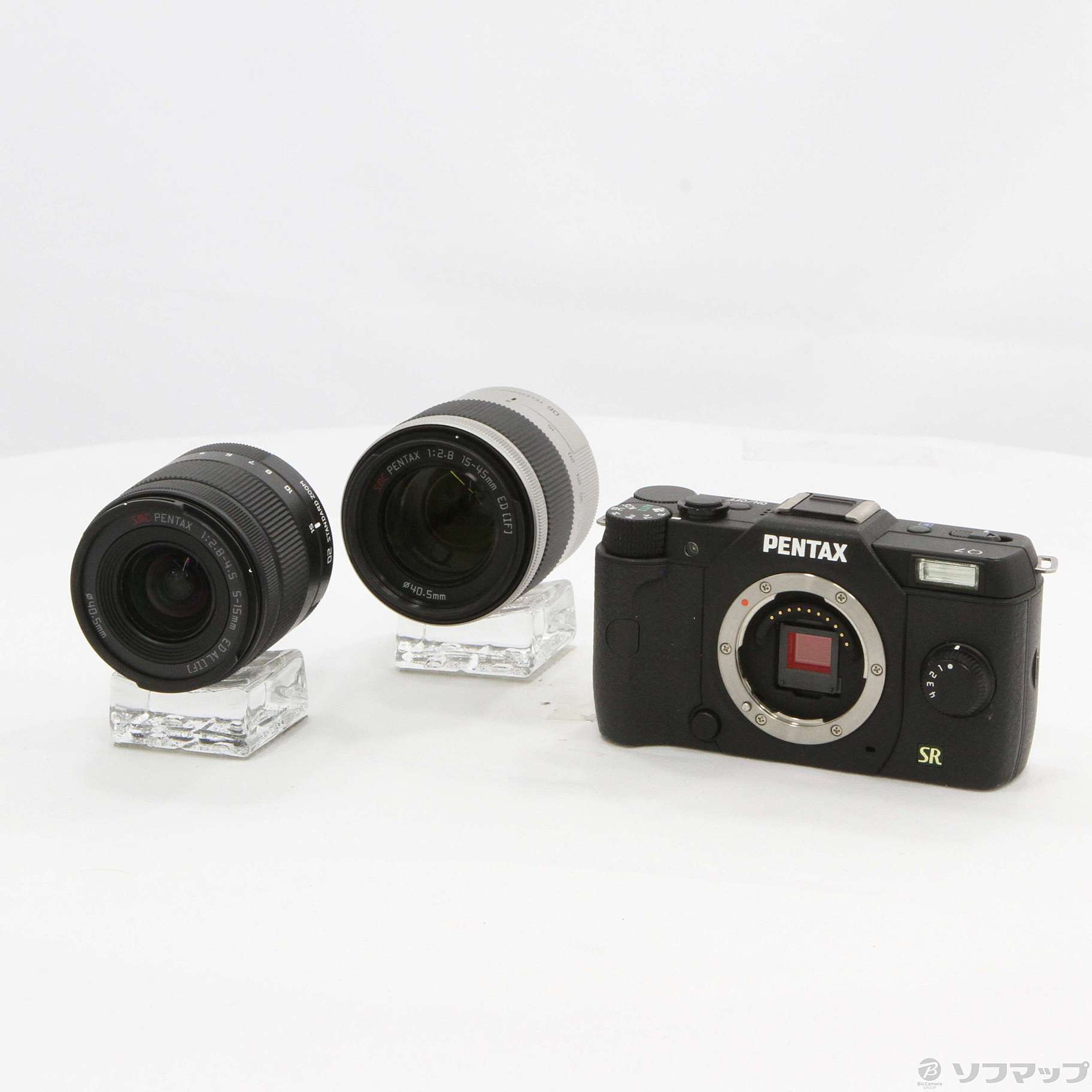 中古】PENTAX Q7 ダブルズームキット ブラック [2133030711238