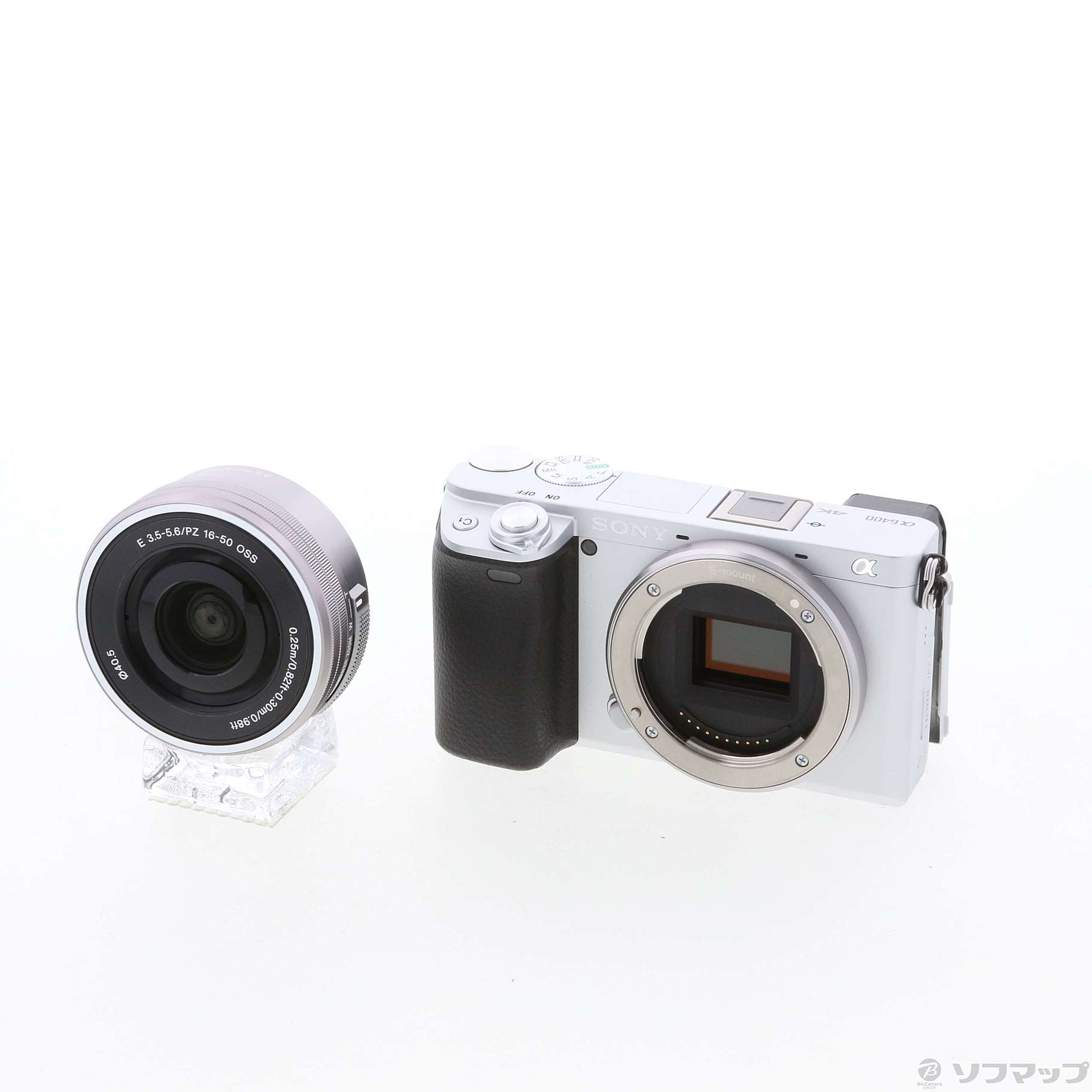 中古】海外仕様 α6400 パワーズームレンズキット シルバー ILCE-6400L