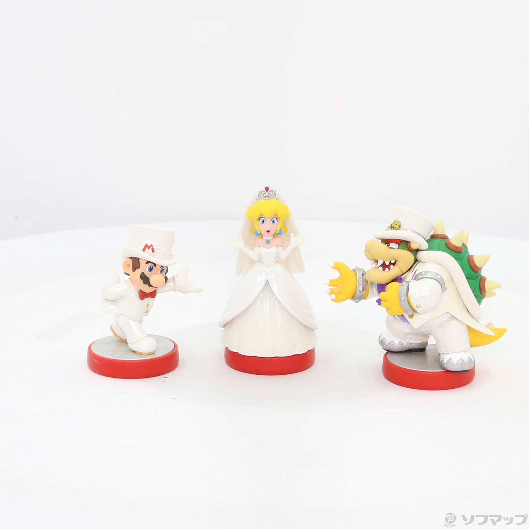 中古】amibo トリプルウェディングセット マリオ／ピーチ／クッパ 