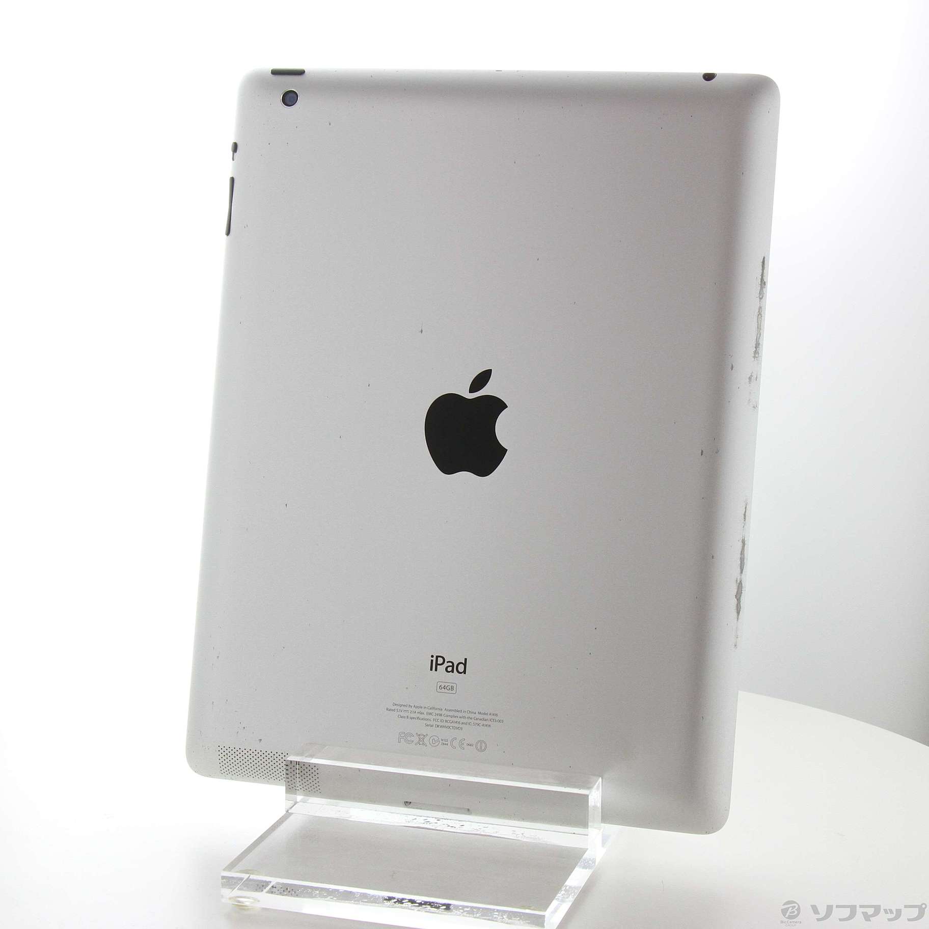 中古】セール対象品 iPad 第3世代 64GB ホワイト FD330J／A Wi-Fi ...