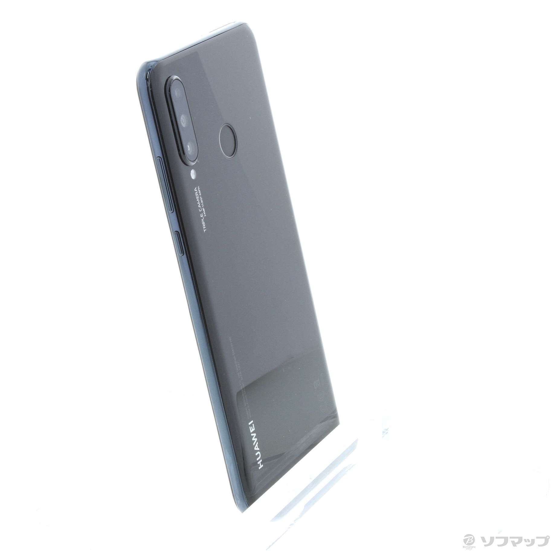 中古】HUAWEI P30 lite 64GB ミッドナイトブラック MAR-LX2J SIMフリー