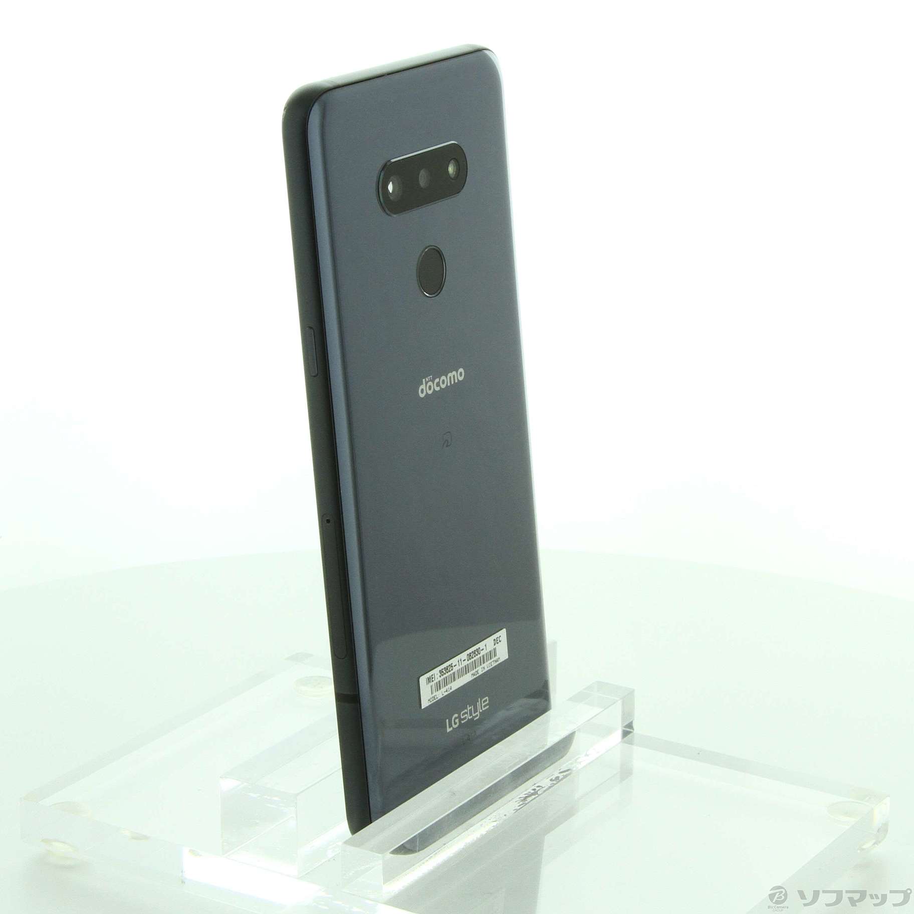 中古】LG style3 64GB ミラーブラック L-41A docomoロック解除SIM