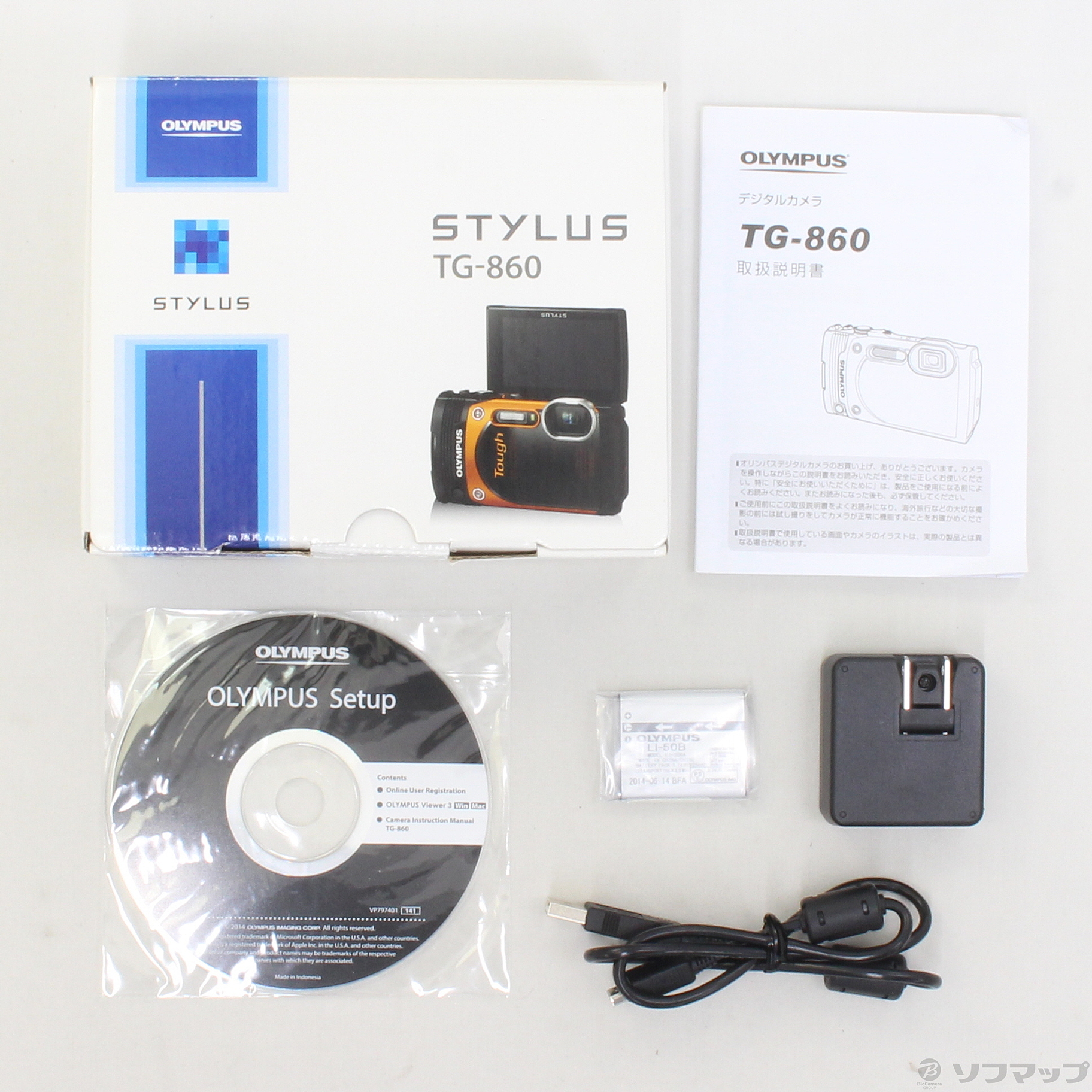 中古 Olympus Stylus Tg 860 Tough Wht 1600万画素 5倍 ホワイト リコレ ソフマップの中古通販サイト