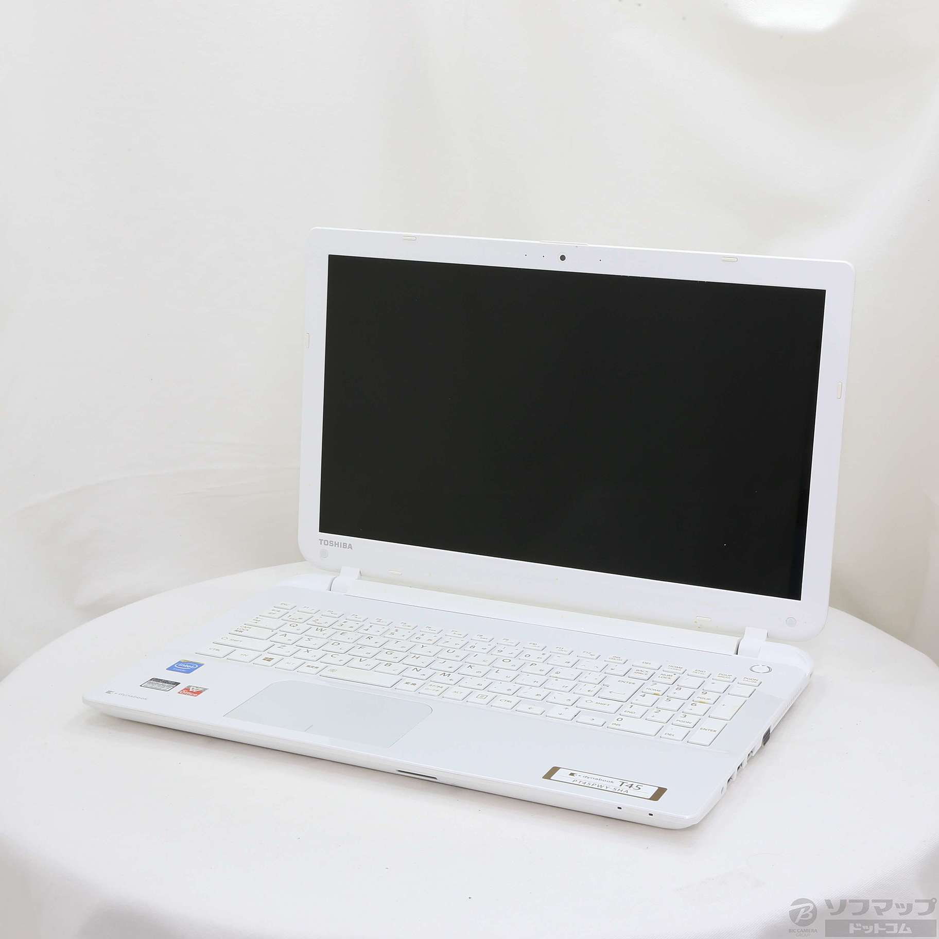 中古】dynabook T45／PWY PT45PWY-SHA リュクスホワイト