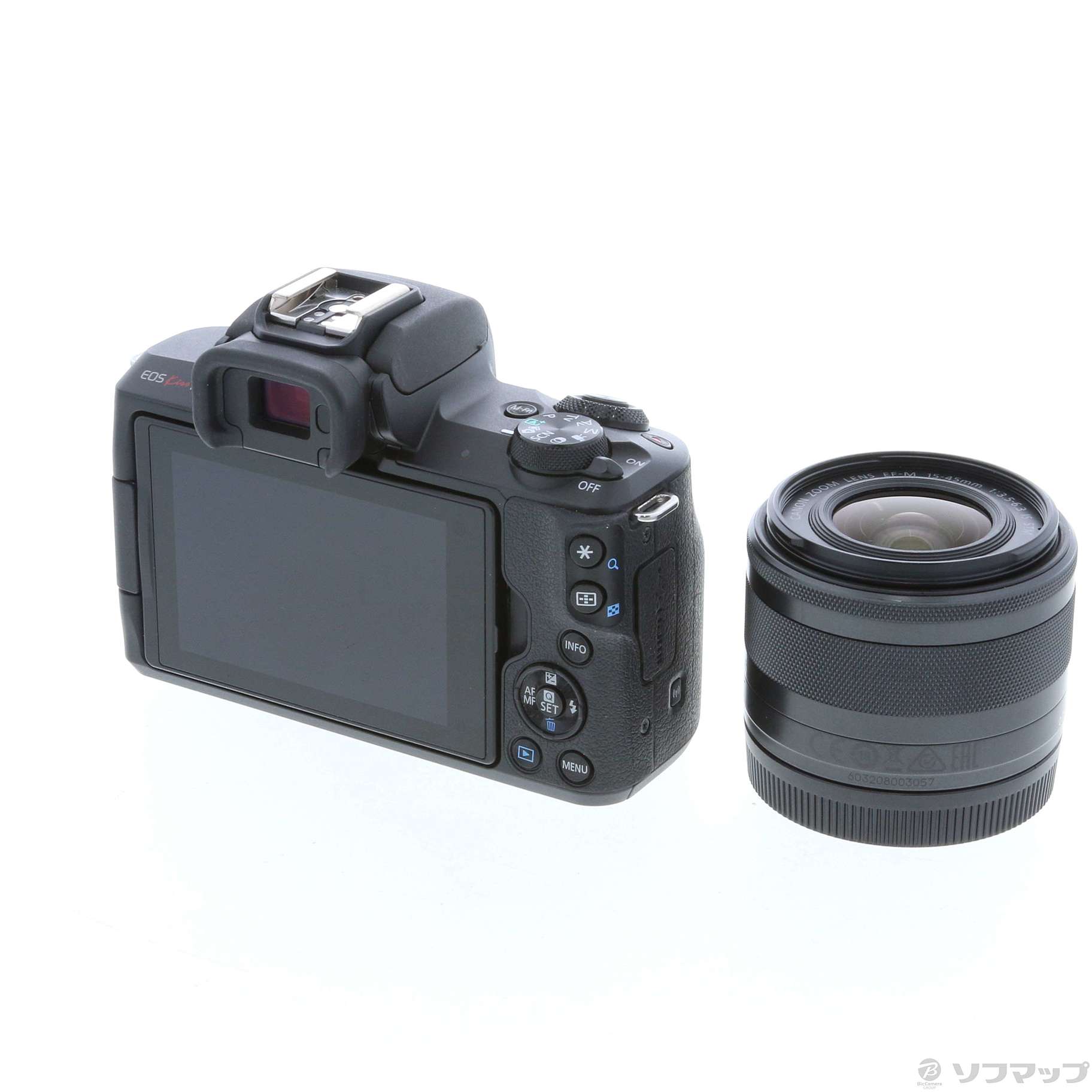 中古】〔展示品〕〔展示品〕 EOS Kiss M (ブラック) ・ EF-M15-45 IS