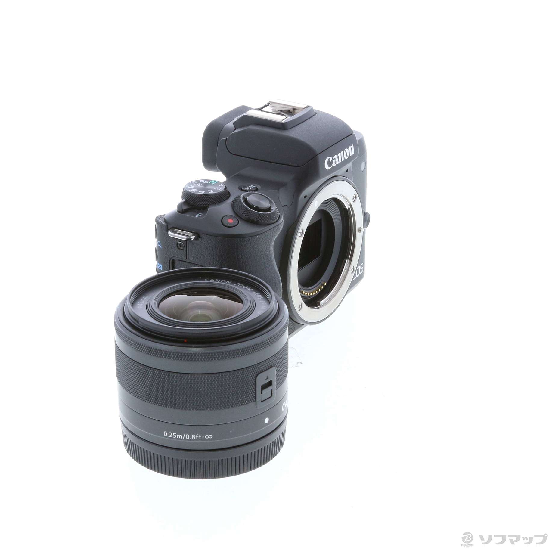 中古】〔展示品〕〔展示品〕 EOS Kiss M (ブラック) ・ EF-M15-45 IS