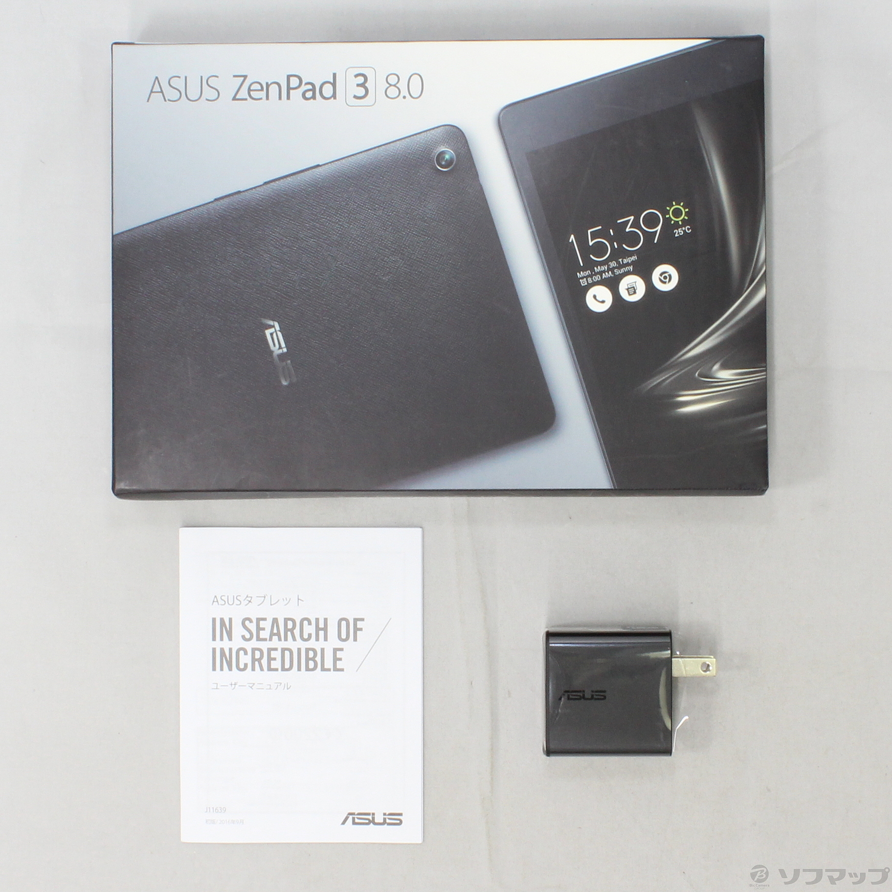 中古】ZenPad 3 8.0 32GB ブラック Z581KL-BK32S4 SIMフリー