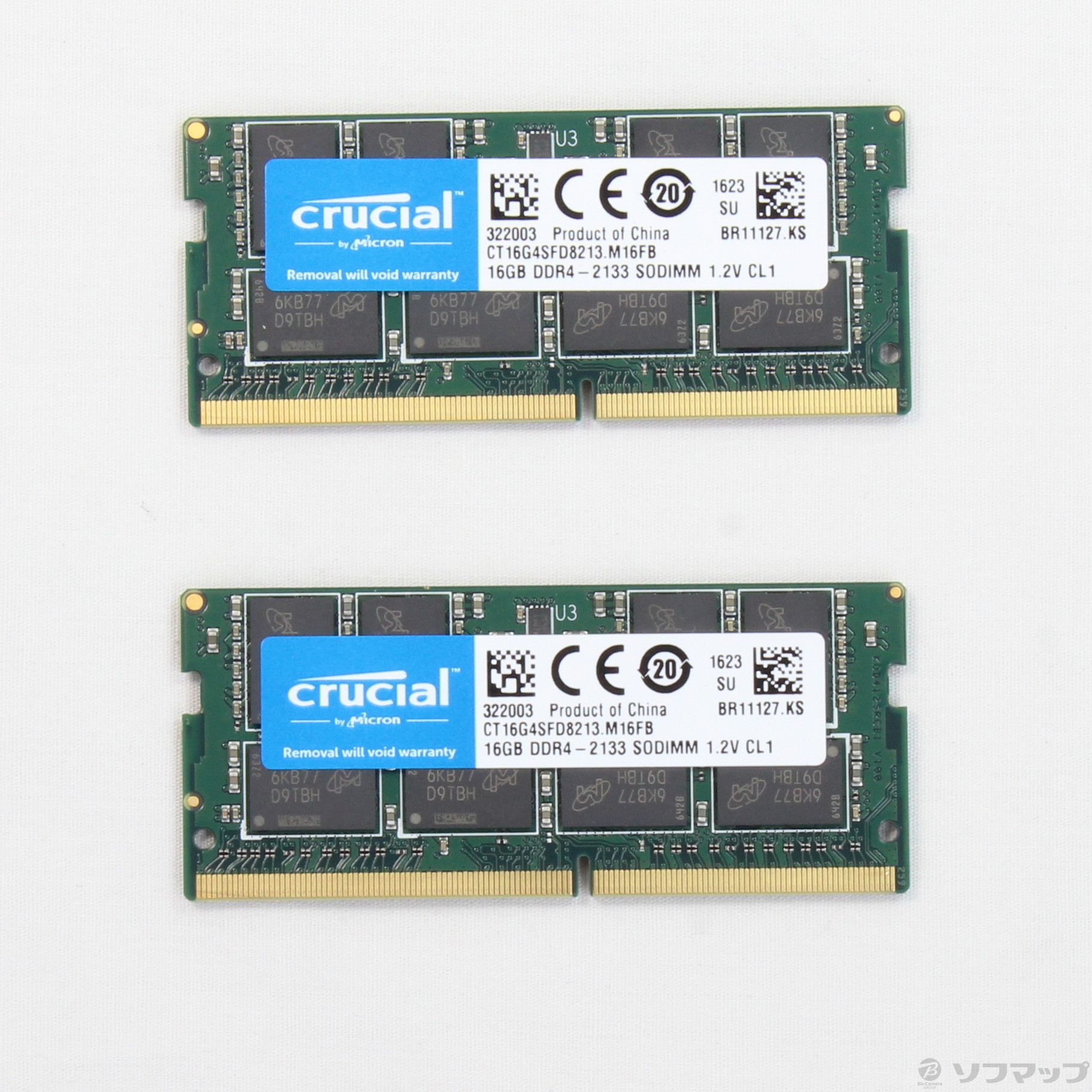 Crucial DDR4-2133 ノート用メモリ 260pin SO-DIMM 2枚組 (16GB×2) CT2K16G4SFD8213