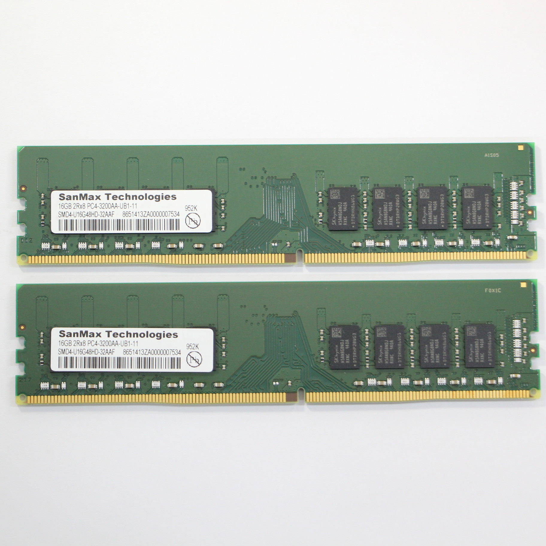 中古】288P DDR4 PC4-25600 DDR4-3200 32GB 16GB×2枚組 [2133030911409