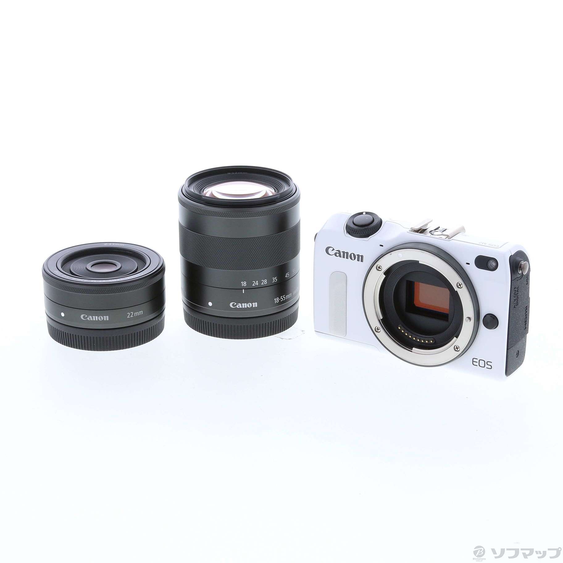 EOS M2 ダブルレンズキット WH (1800万画素／SDXC／ホワイト)