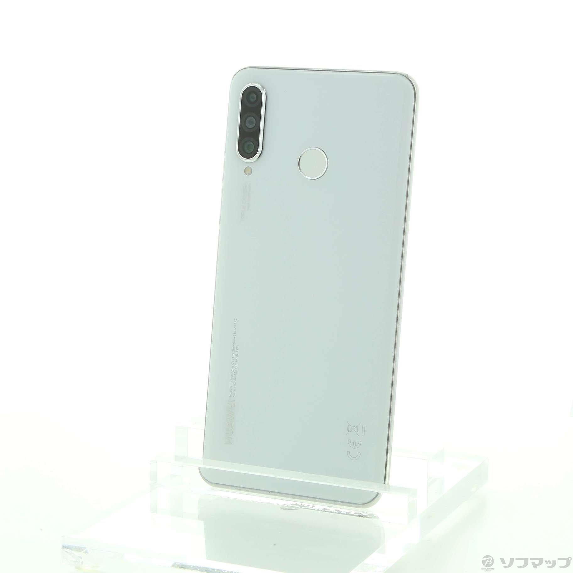 中古】HUAWEI P30 lite 64GB パールホワイト MAR-LX2J SIMフリー ◇03