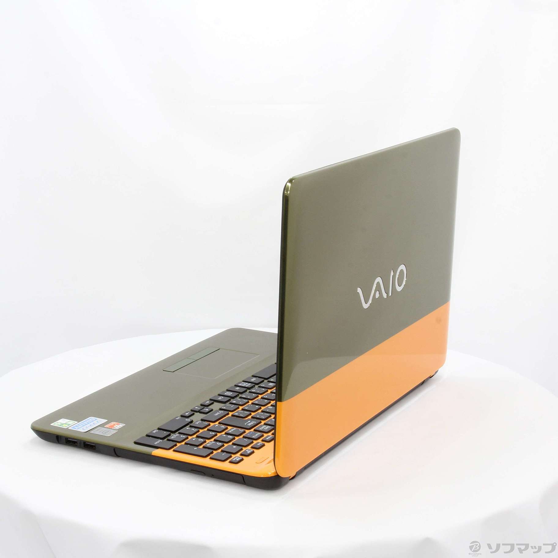 中古】格安安心パソコン VAIO C15 VJC151C11N オレンジ／カーキ