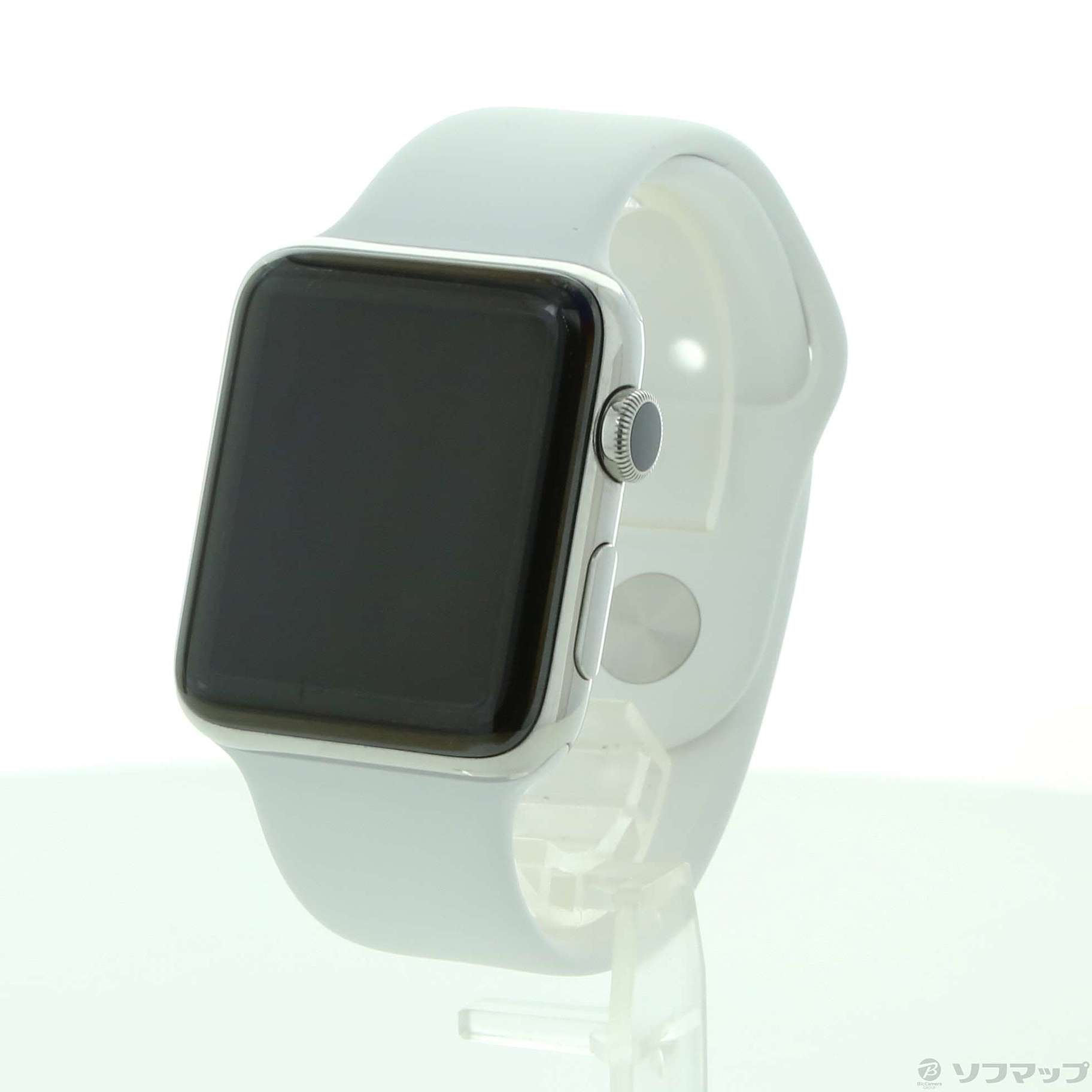 Apple Watch Series 2 42mm ステンレススチールケース ホワイトスポーツバンド