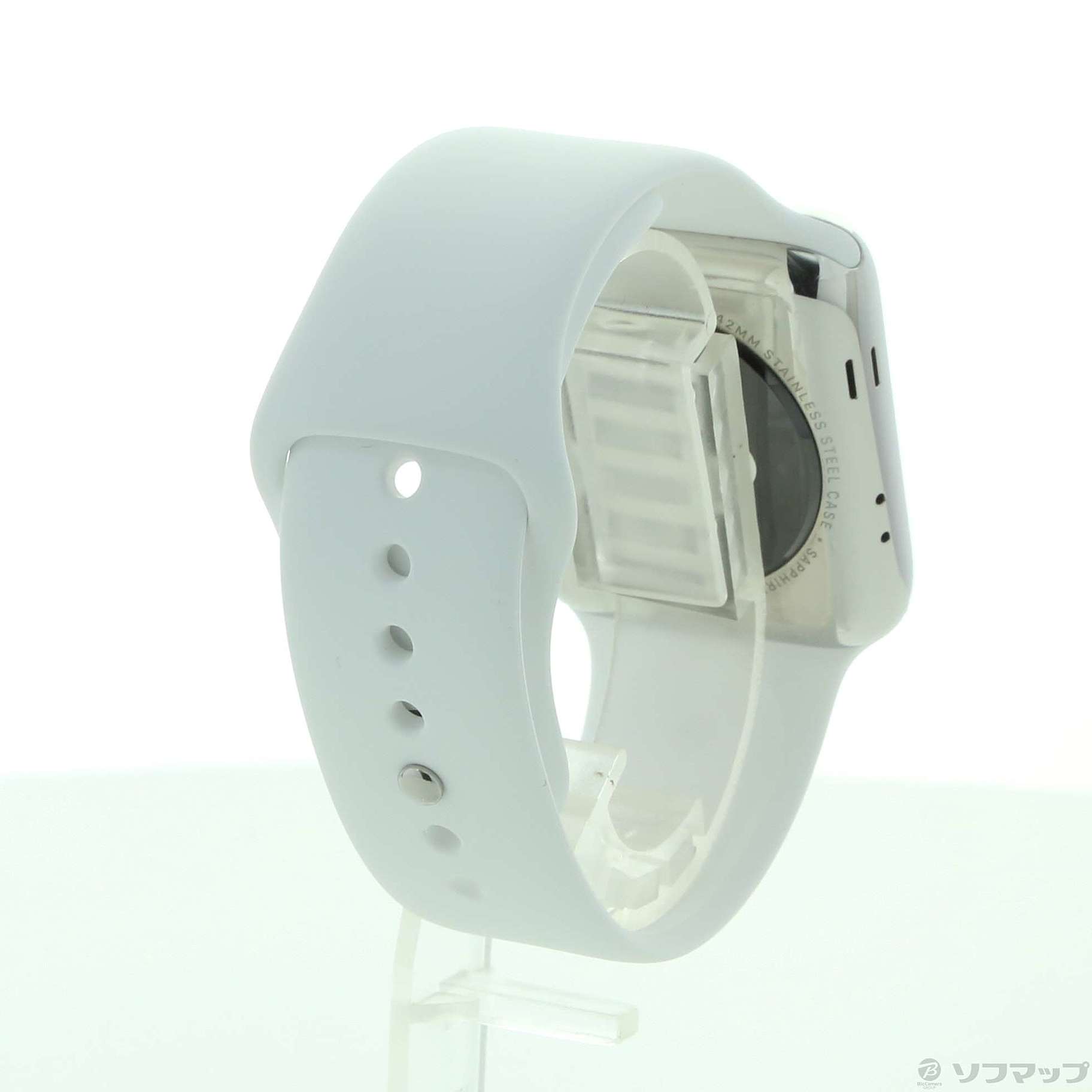 Apple Watch シリーズ2 42mm ステンレス ホワイトスポーツバンド www