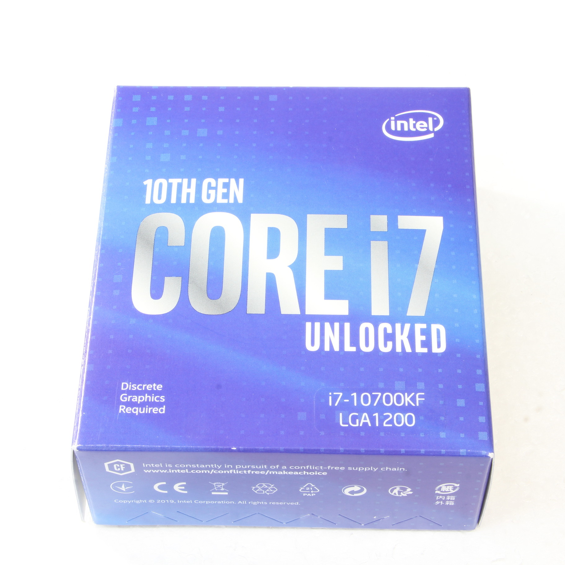 【動作確認済み】intel core i7-10700KF 中古】Core i7 10700KF 〔3.8GHz／LGA 1200〕 [2133031104954
