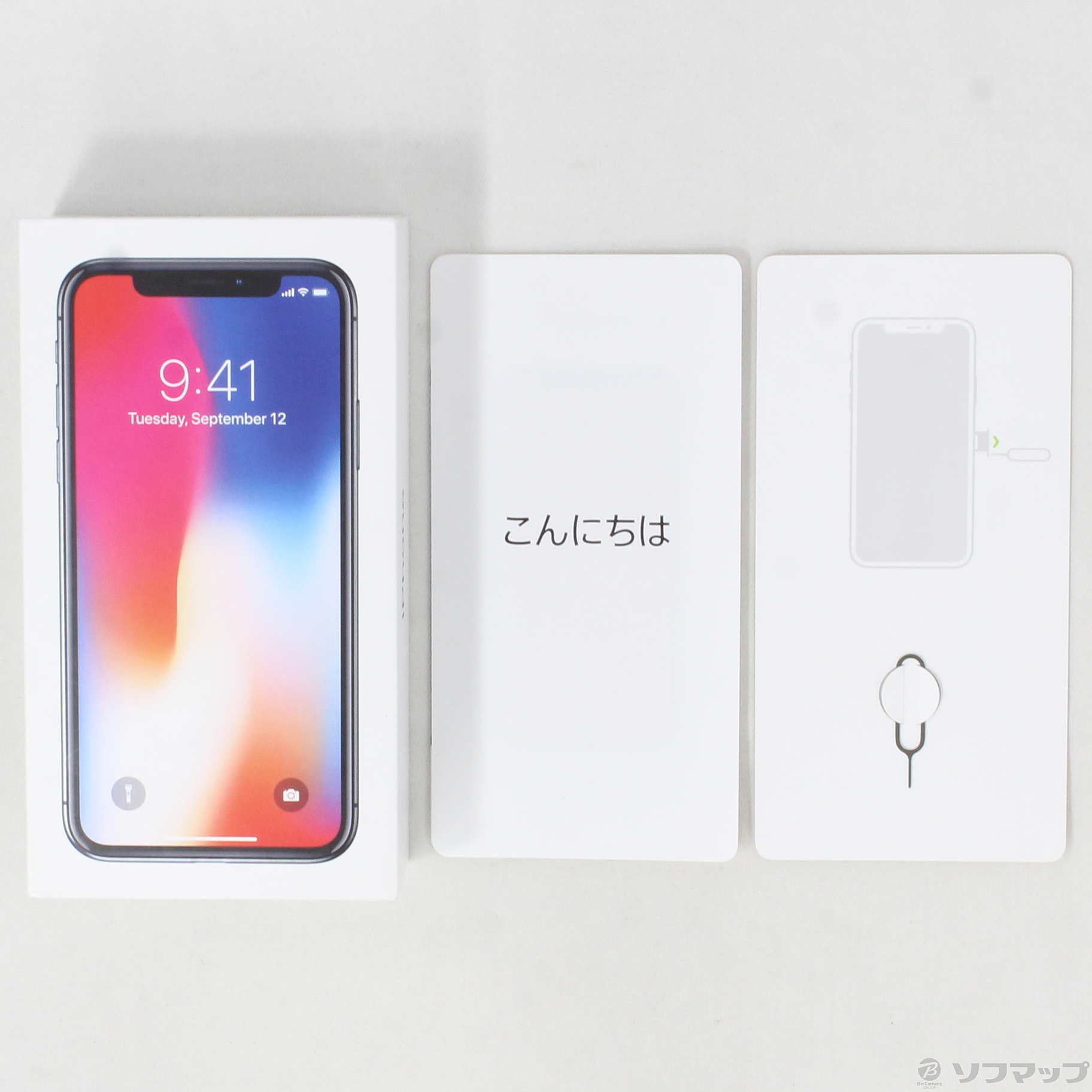 中古】iPhoneX 64GB スペースグレイ MQAX2J／A SIMフリー