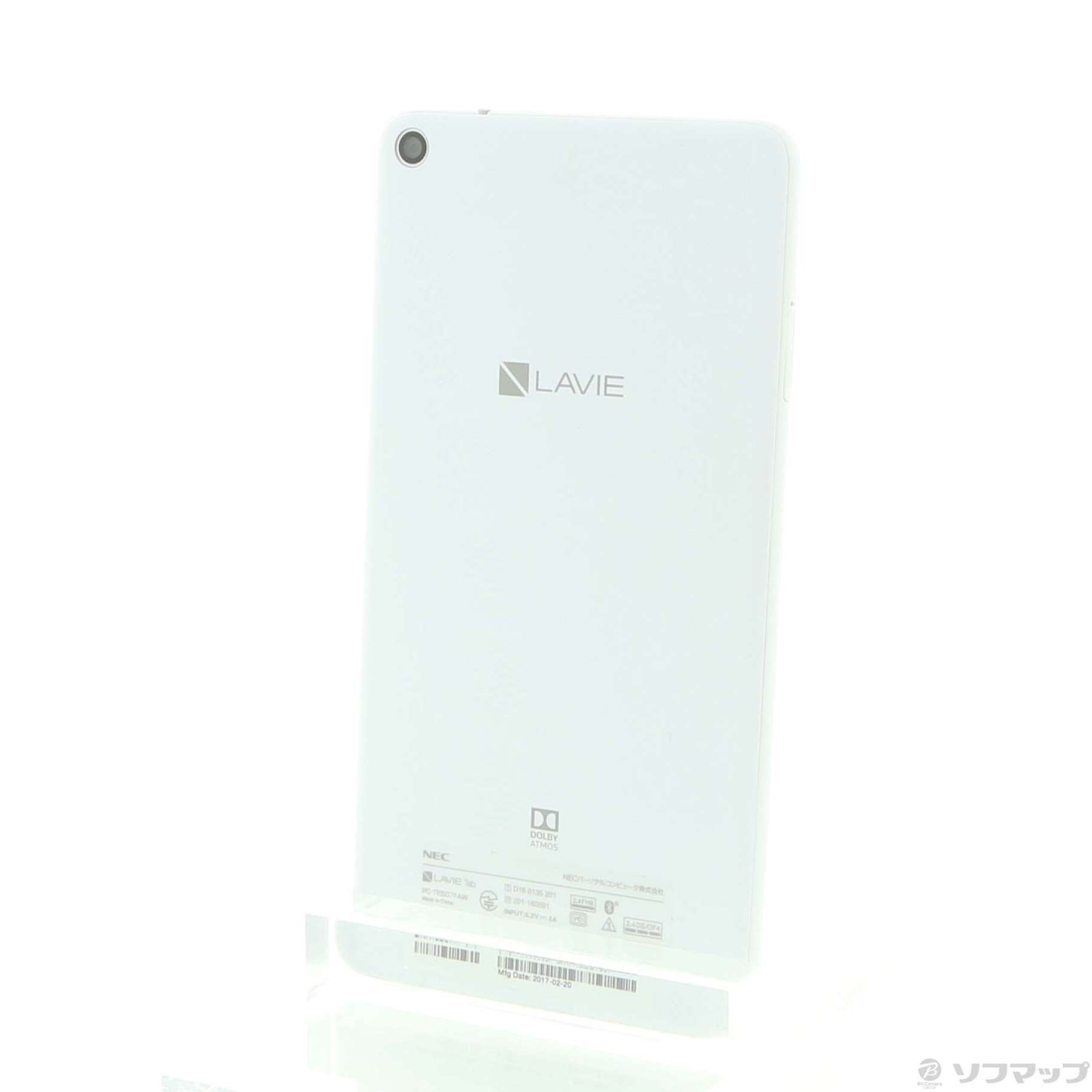 中古】LaVie Tab E TE507／FAW 16GB ホワイト PC-TE507FAW Wi-Fi