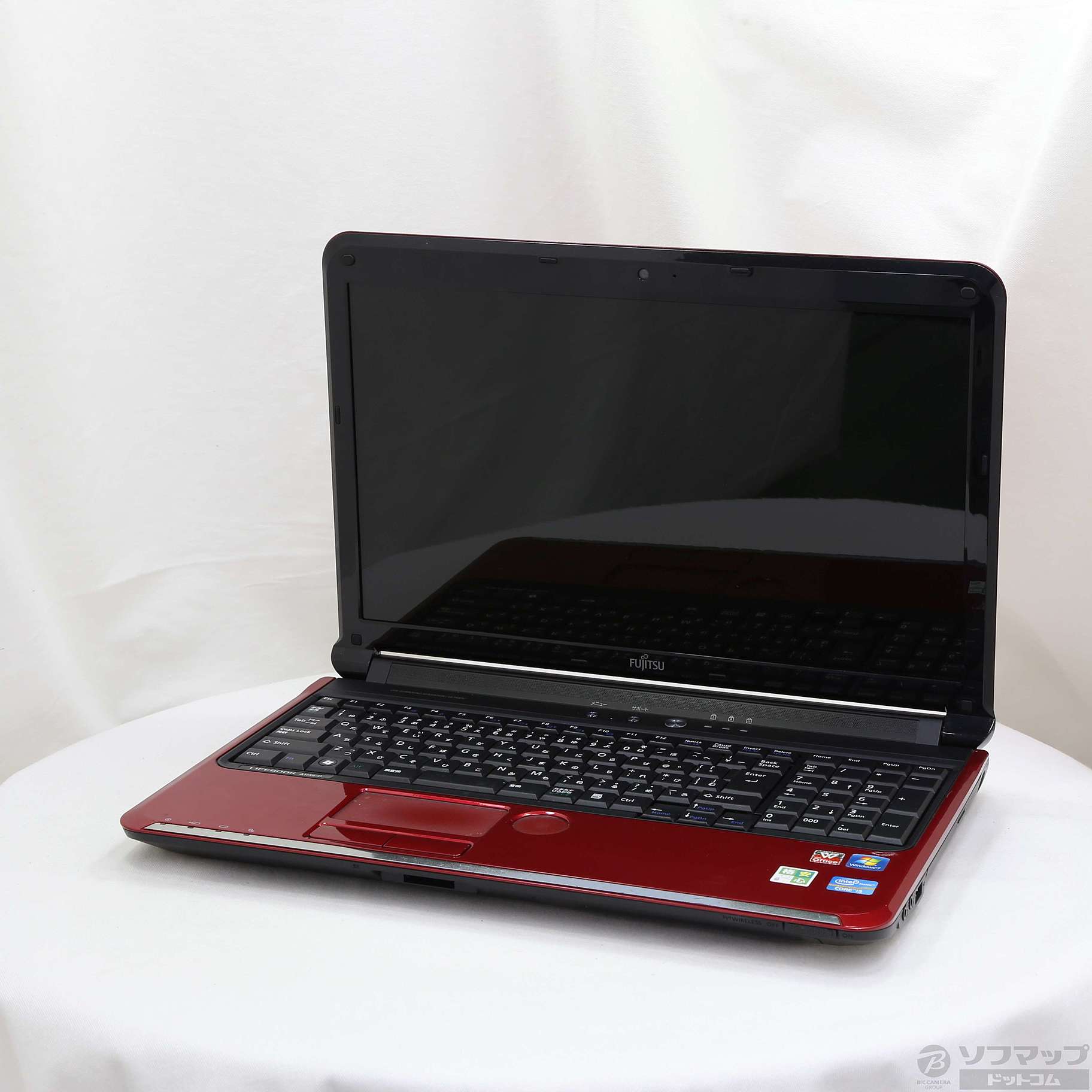 中古】格安安心パソコン LIFEBOOK AH54／D FMVA54DR ルビーレッド 