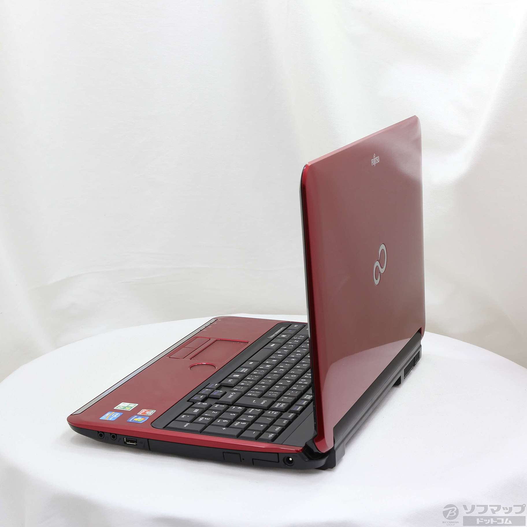 中古】格安安心パソコン LIFEBOOK AH54／D FMVA54DR ルビーレッド 