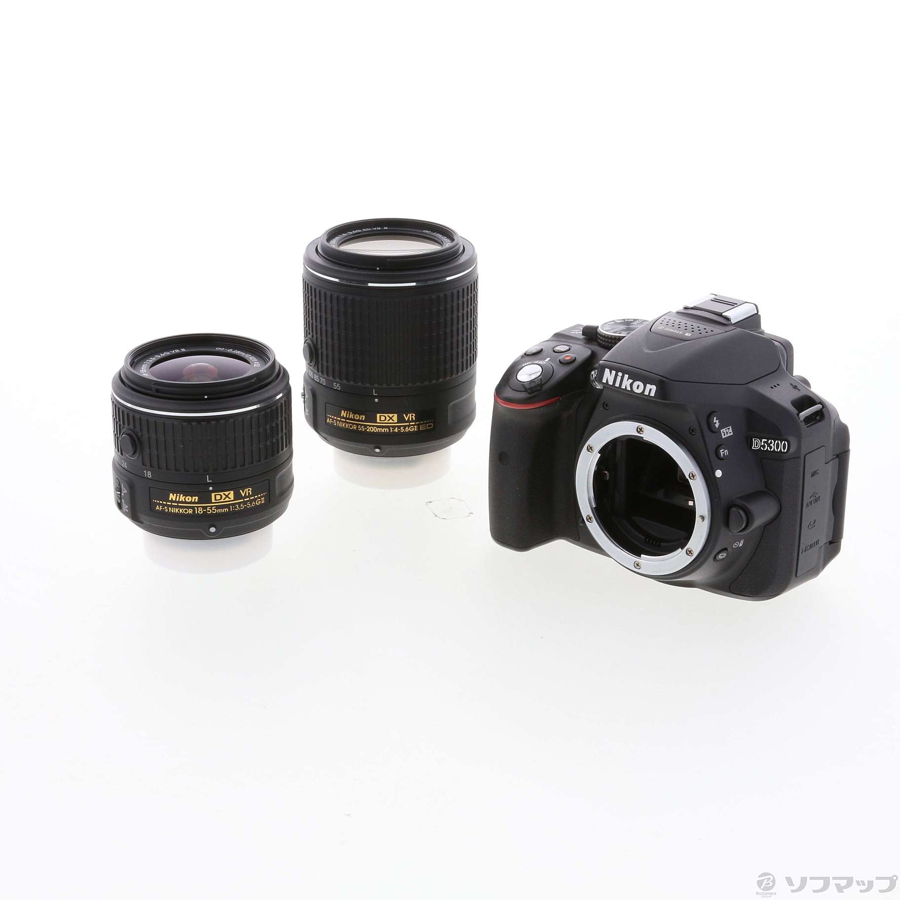 中古】NIKON D5300 ダブルズームキット2 ブラック (2416万画素／SDXC