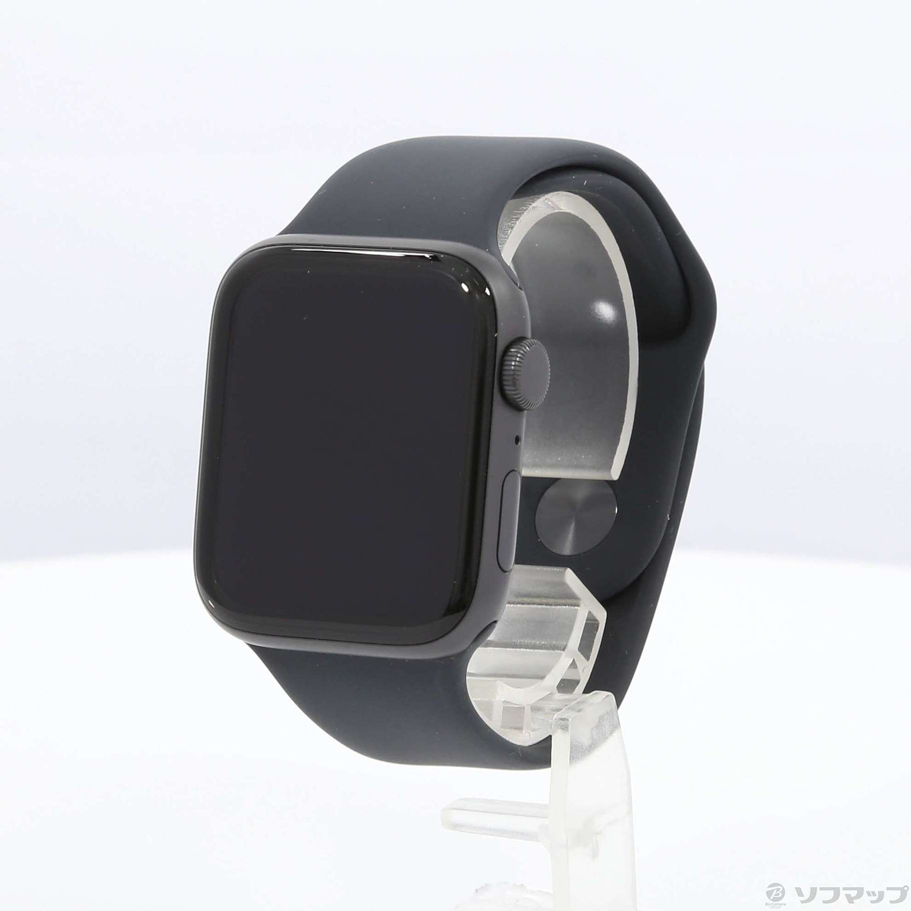 Apple Watch SE GPS 44mm スペースグレイアルミニウムケース ブラックスポーツバンド