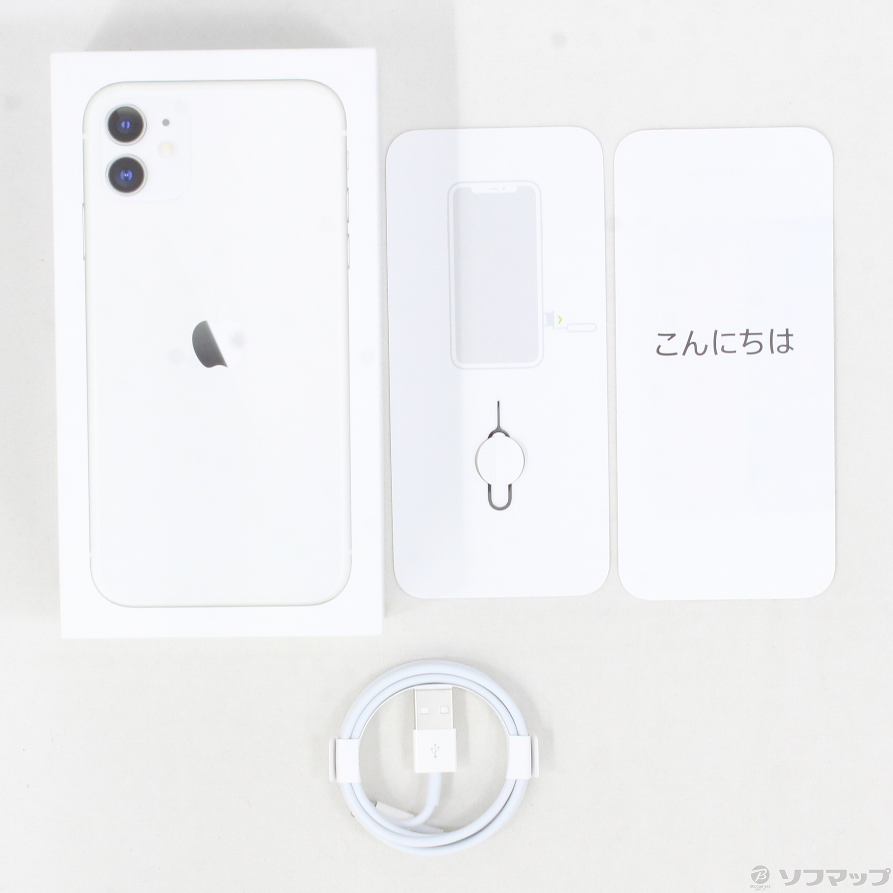 Apple SIMフリー iPhone11 128GB MWM22J/A ホワイト【栃木出荷 