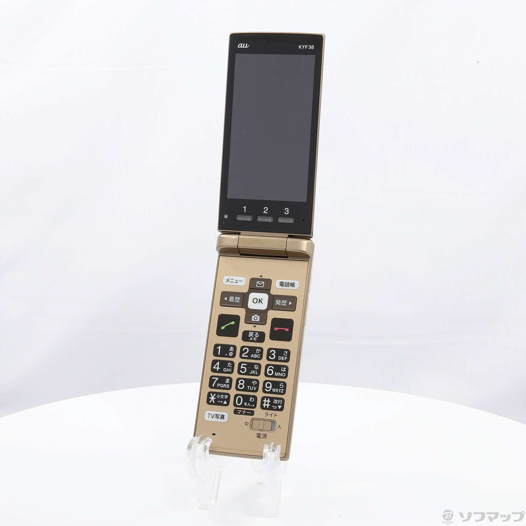 KYOCERA かんたんケータイ KYF38 シャンパンゴールド - スマートフォン本体