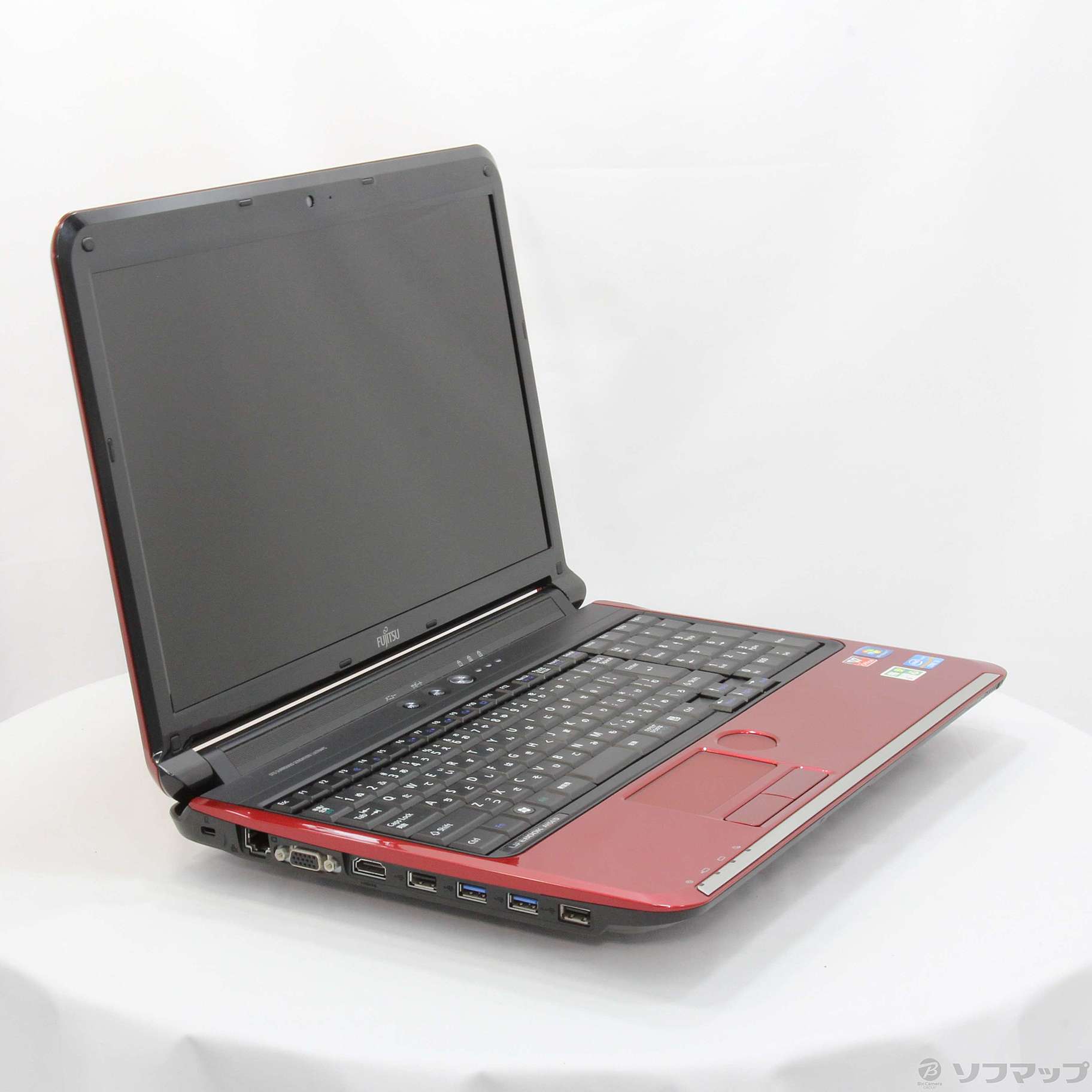 中古】格安安心パソコン LIFEBOOK AH54／D FMVA54DR ルビーレッド