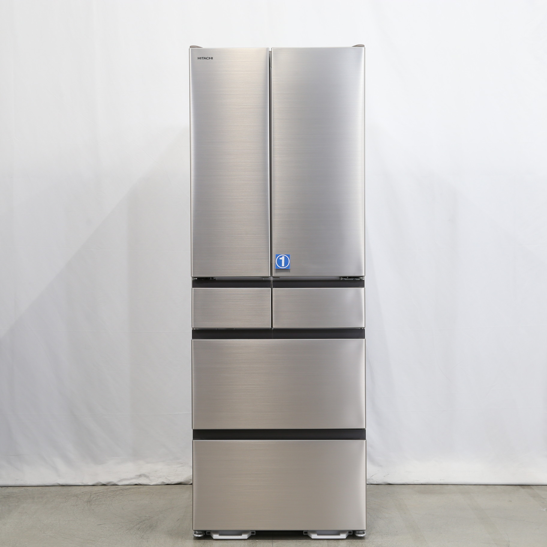 【高年式】2021年式 520L 日立 冷蔵庫 R-H52N（N） 冷蔵庫 Hタイプ シャンパン R-H52N-N [520L /6ドア /観音開きタイプ