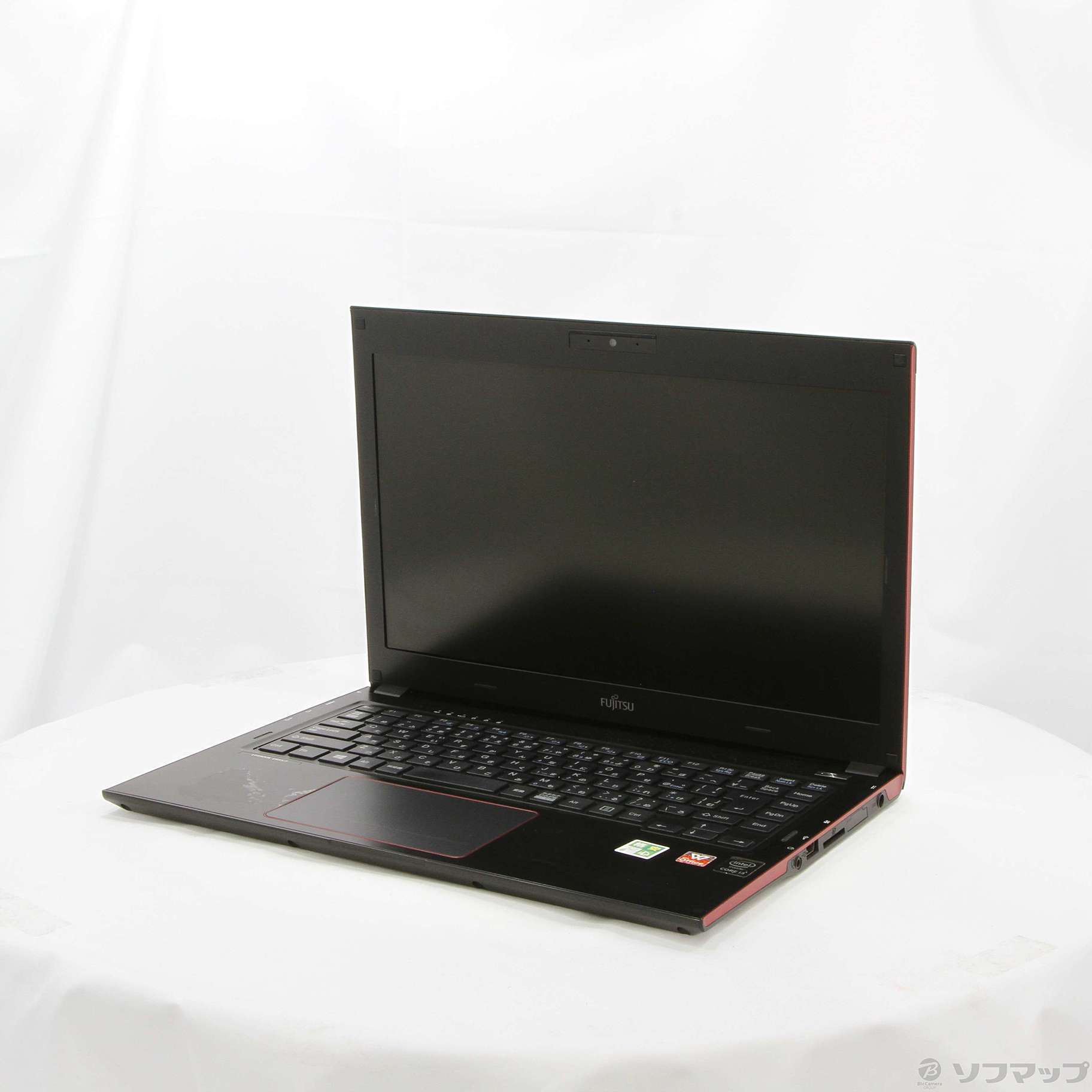 中古】格安安心パソコン LIFEBOOK UH55／T FMVU55TR ガーネットレッド