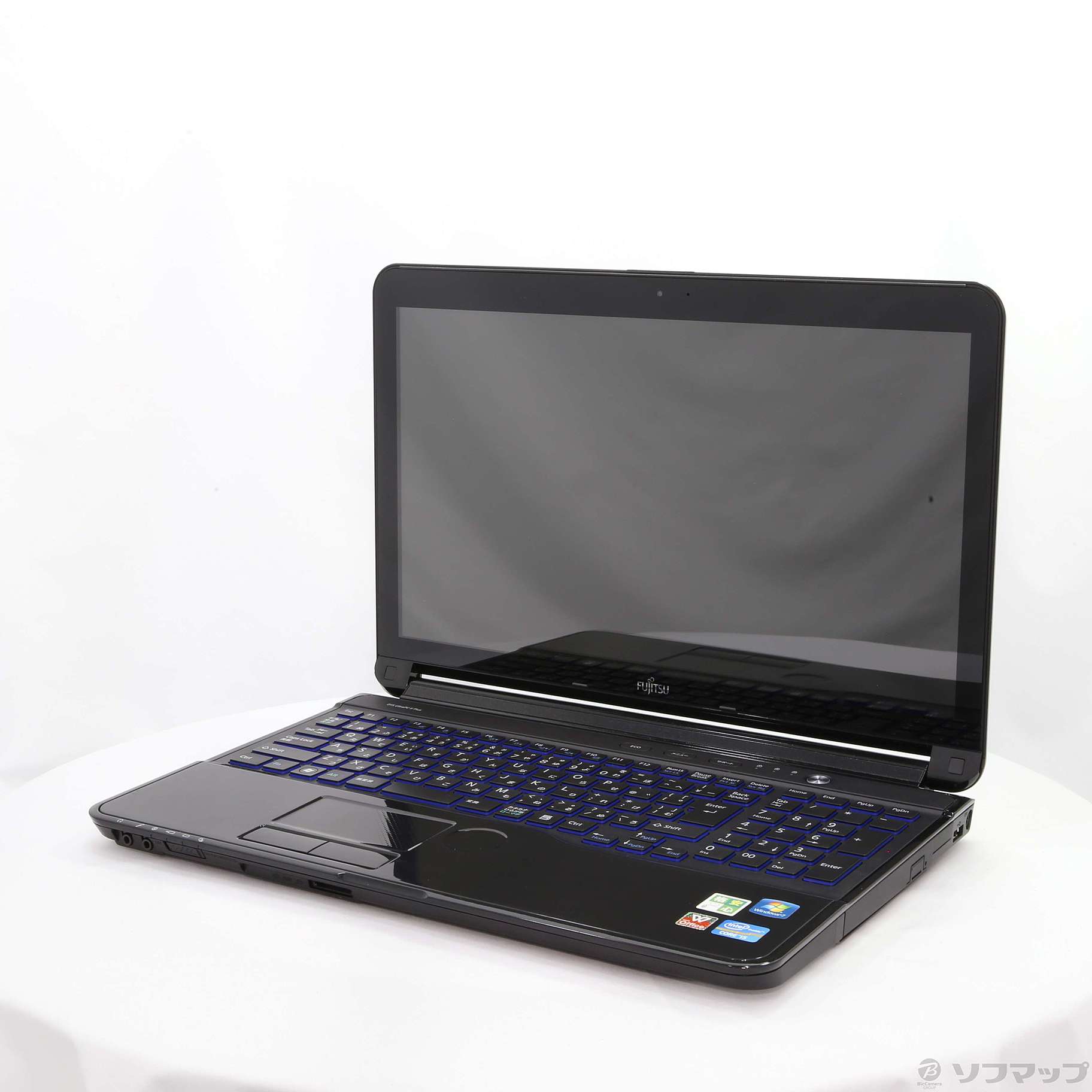 格安安心パソコン LIFEBOOK AH56／E FMVA56EB シャイニーブラック