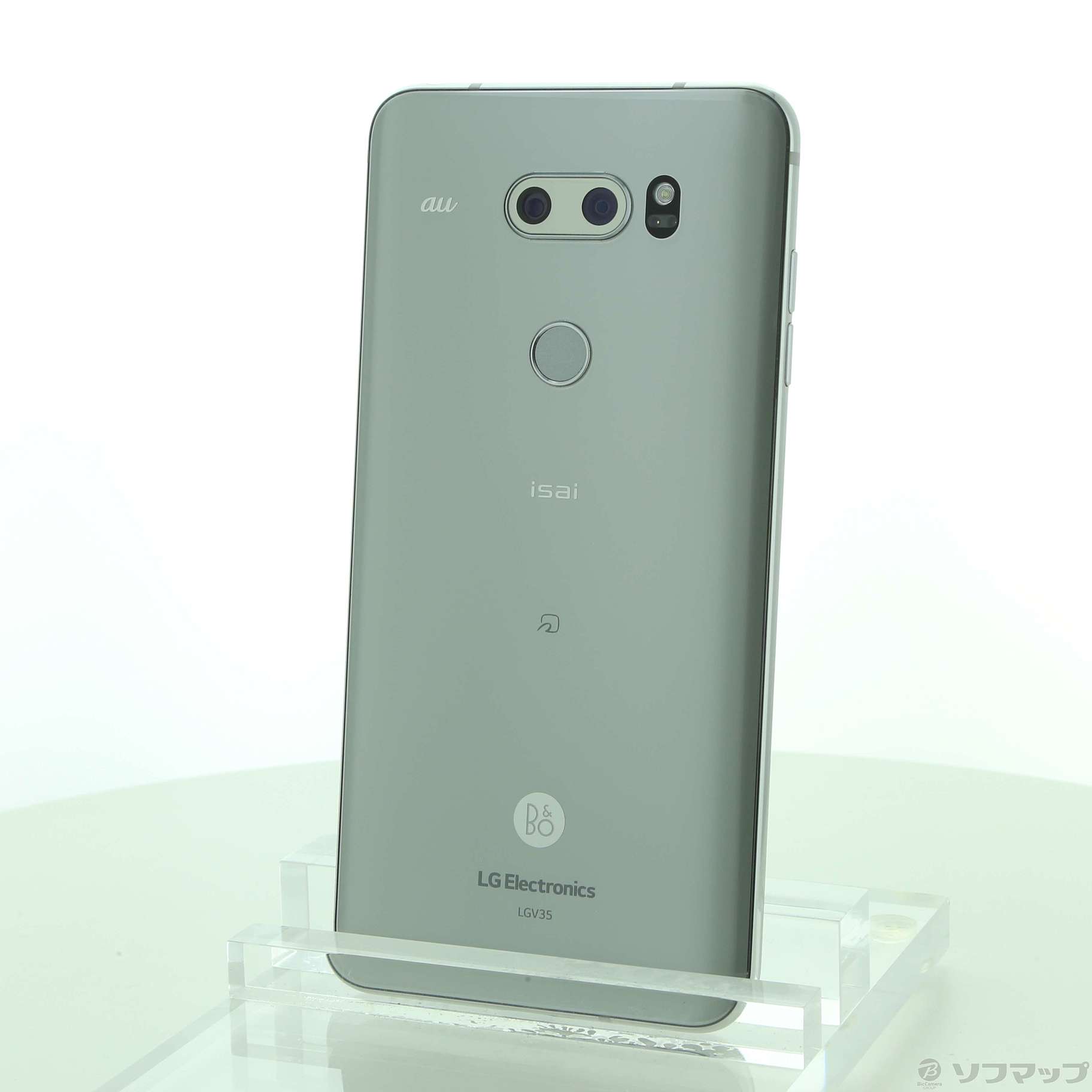 中古】isai V30+ 128GB クラウドシルバー LGV35 auロック解除SIM