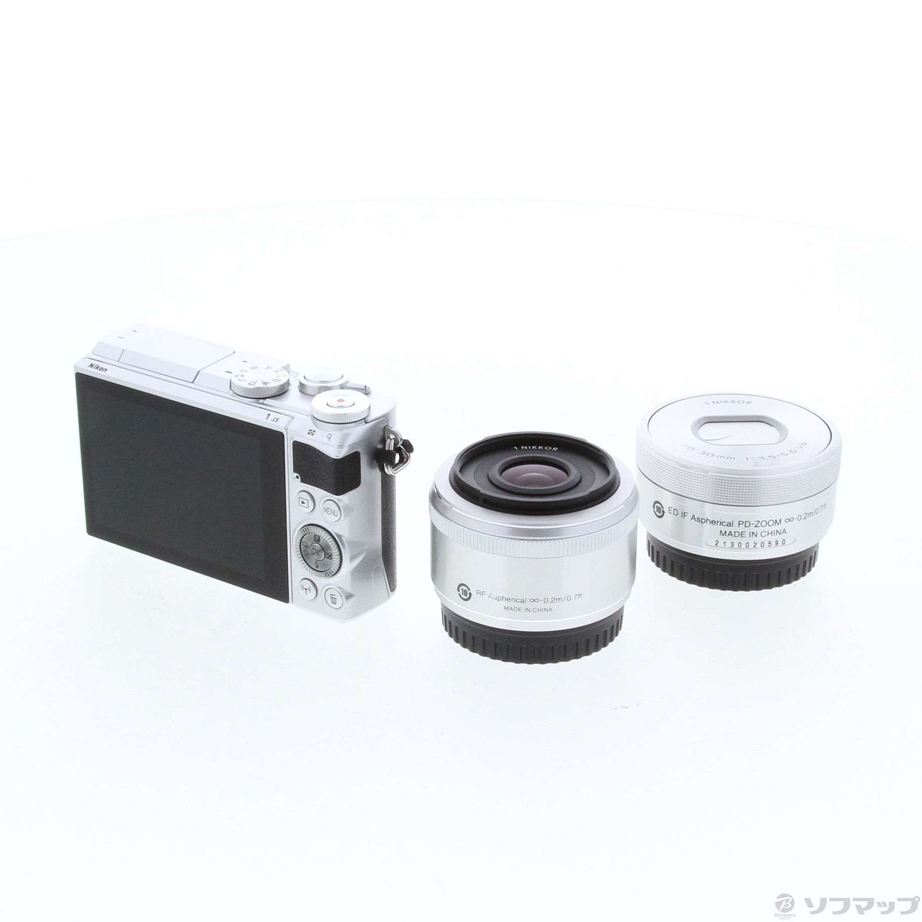 中古】Nikon 1 J5 ダブルレンズキット (2081万画素／シルバー 