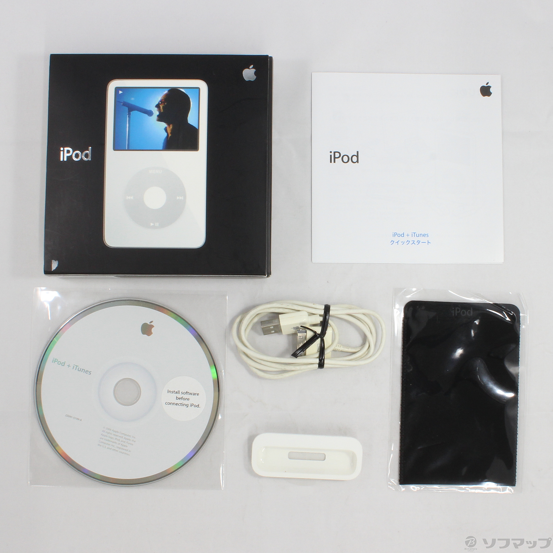 中古】iPod第5世代 HDD30GB ホワイト MA002J／A [2133031449574] - リコレ！|ビックカメラグループ  ソフマップの中古通販サイト