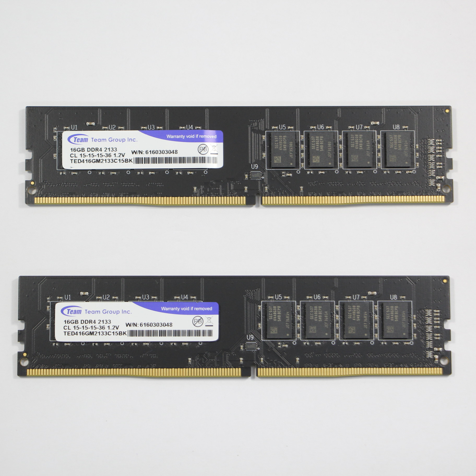 DDR4 16GB 2枚計32㎇ ノート用2133 PC4-17000