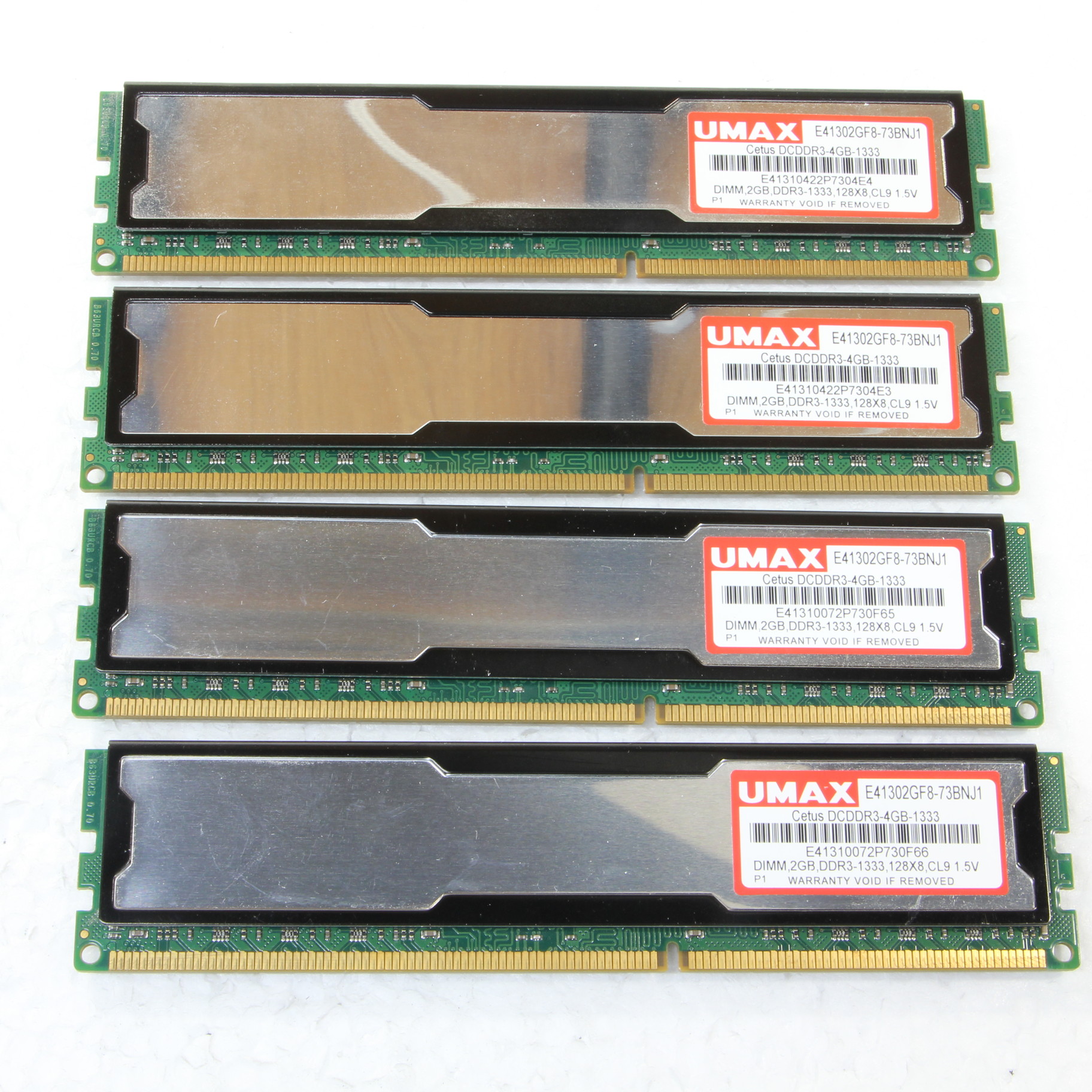 中古】240P DDR3 2GB×4枚組 PC3-10600 DDR3-1333 [2133031464126