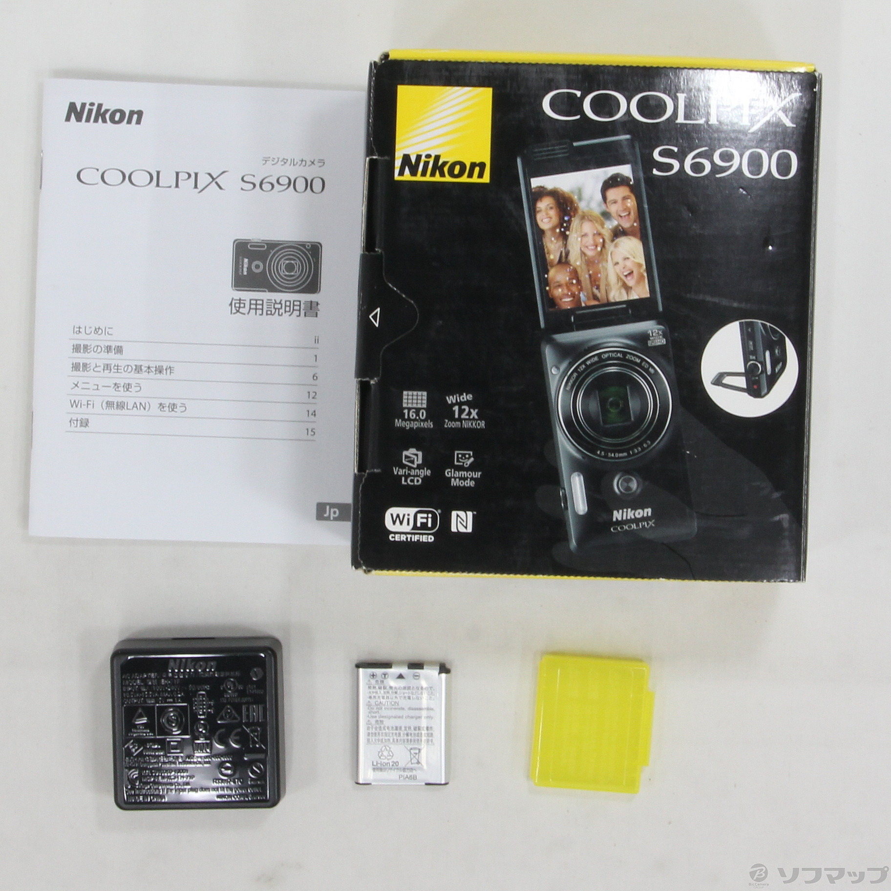 中古】COOLPIX S6900 BK (1602万画素／12倍／リッチブラック／SDXC) [2133031479069] -  リコレ！|ビックカメラグループ ソフマップの中古通販サイト