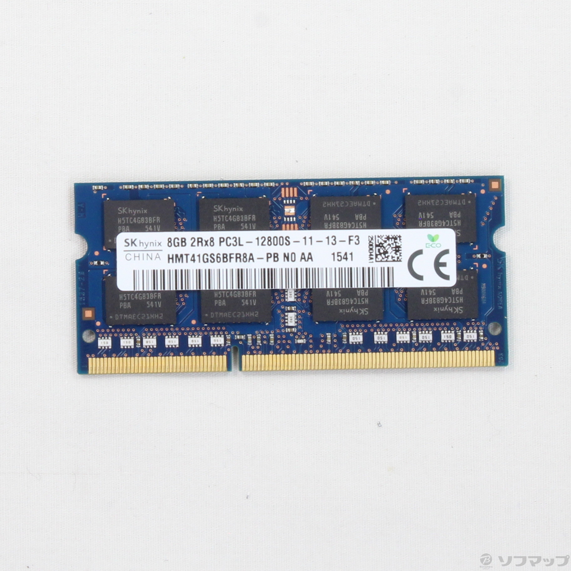 中古】低電圧版ノートPCメモリ 204P DDR3 8GB PC3L-12800 DDR3L-1600 [2133031496028] -  リコレ！|ソフマップの中古通販サイト