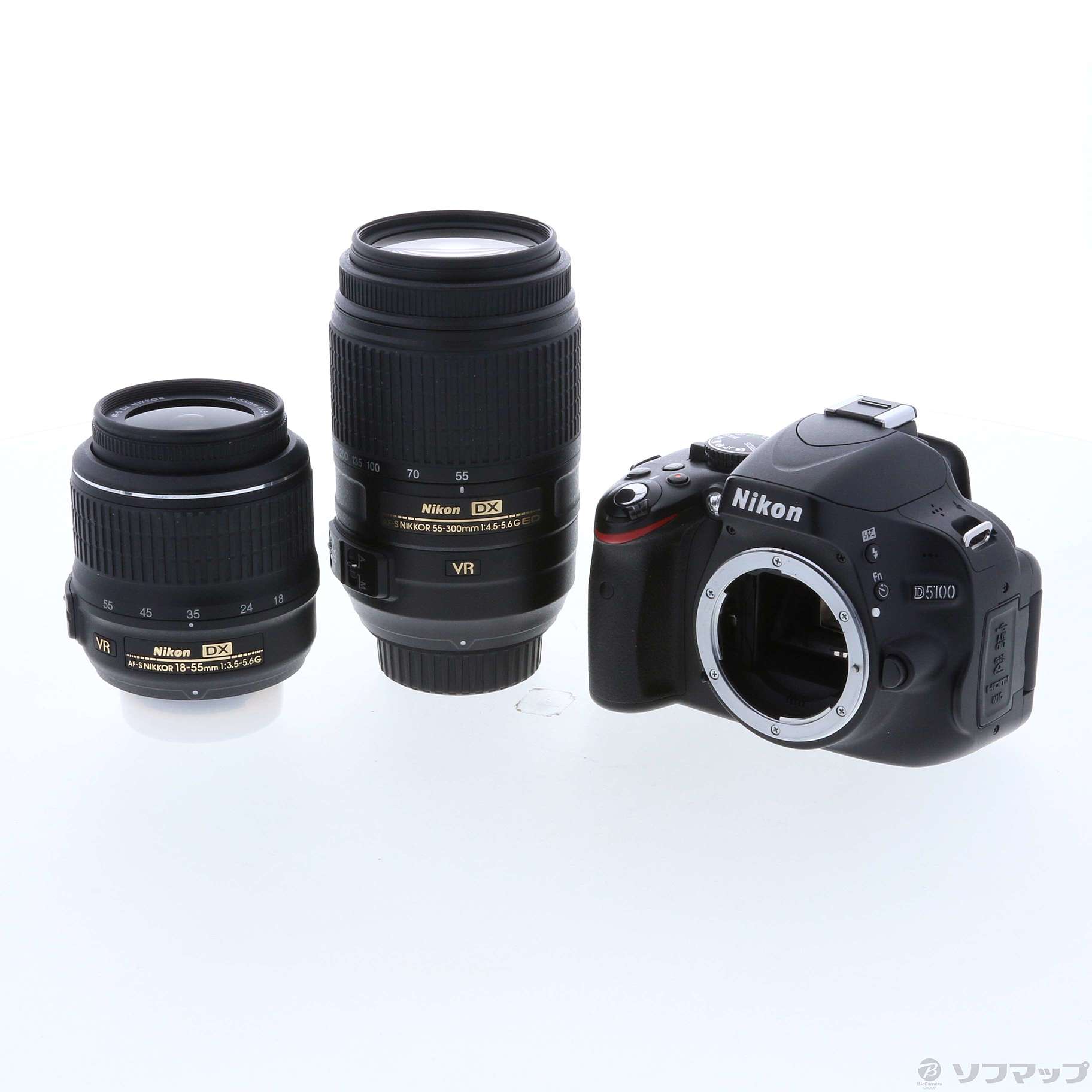 中古 Nikon D5100 18 55 55 300 Wレンズキット 16万画素 Sdxc リコレ ソフマップの中古通販サイト