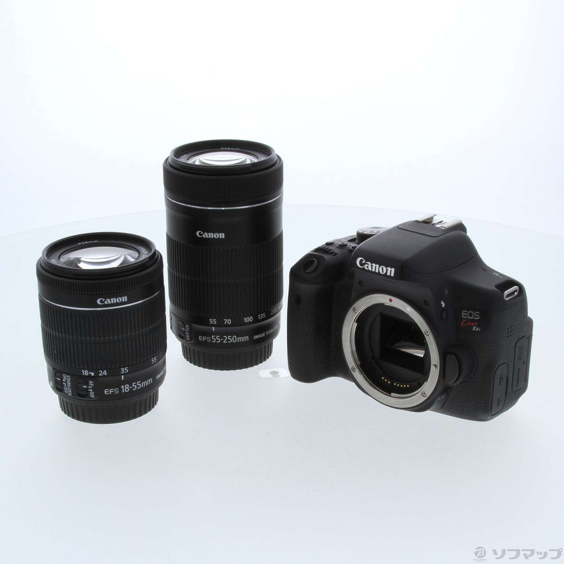 本日価格　Canon　Eos kissX8iキット　望遠レンズ　カメラバッグ
