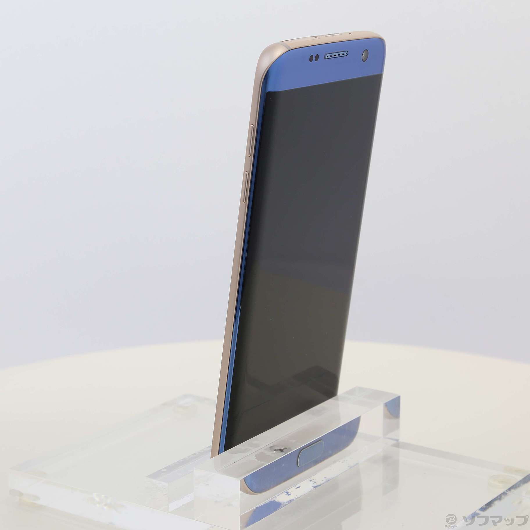 中古】セール対象品 GALAXY S7 edge 32GB ブルーコーラル SC-02H