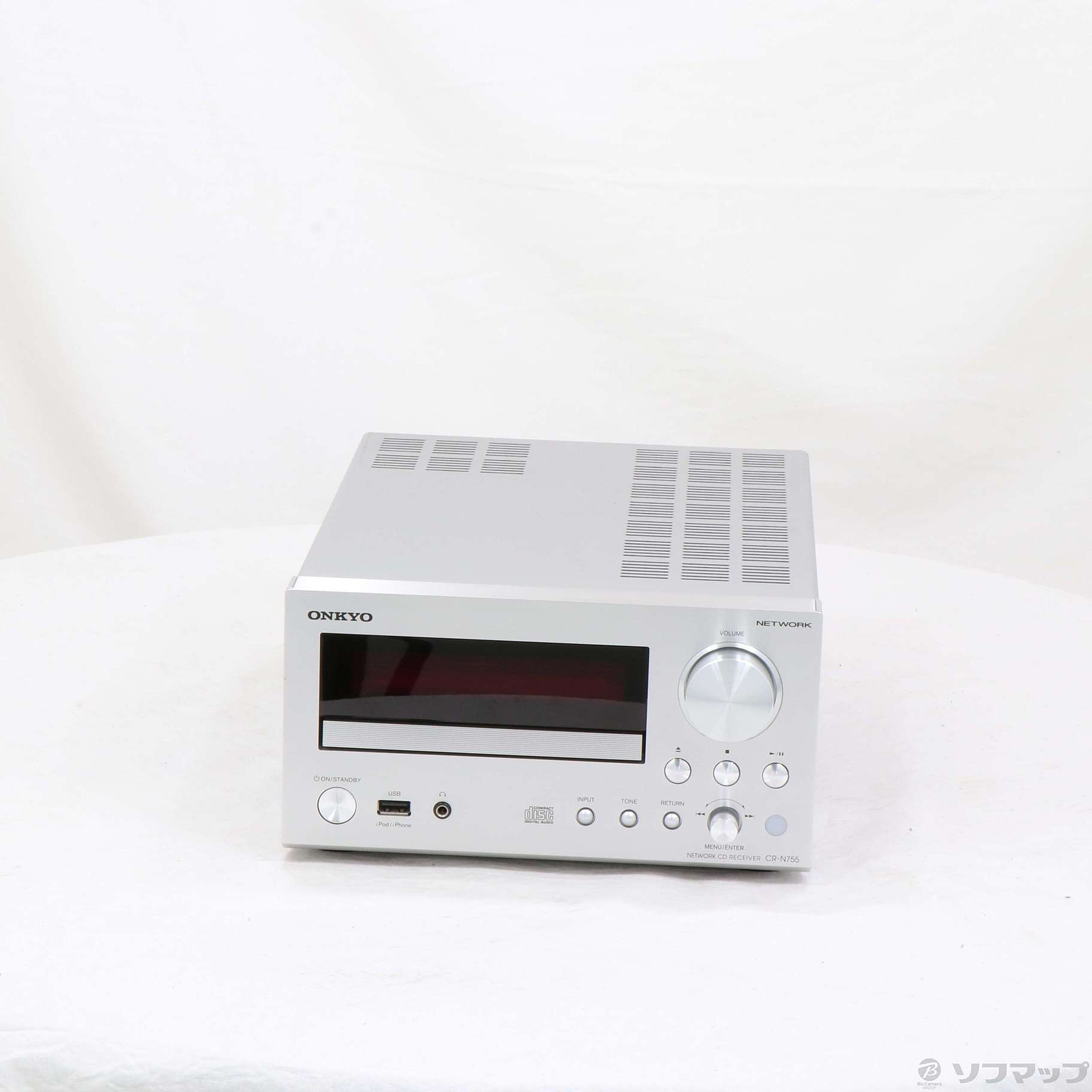 オーディオ機器 アンプ ONKYO ネットワークCDレシーバー CR-N755(S) 純正お買い得 www 