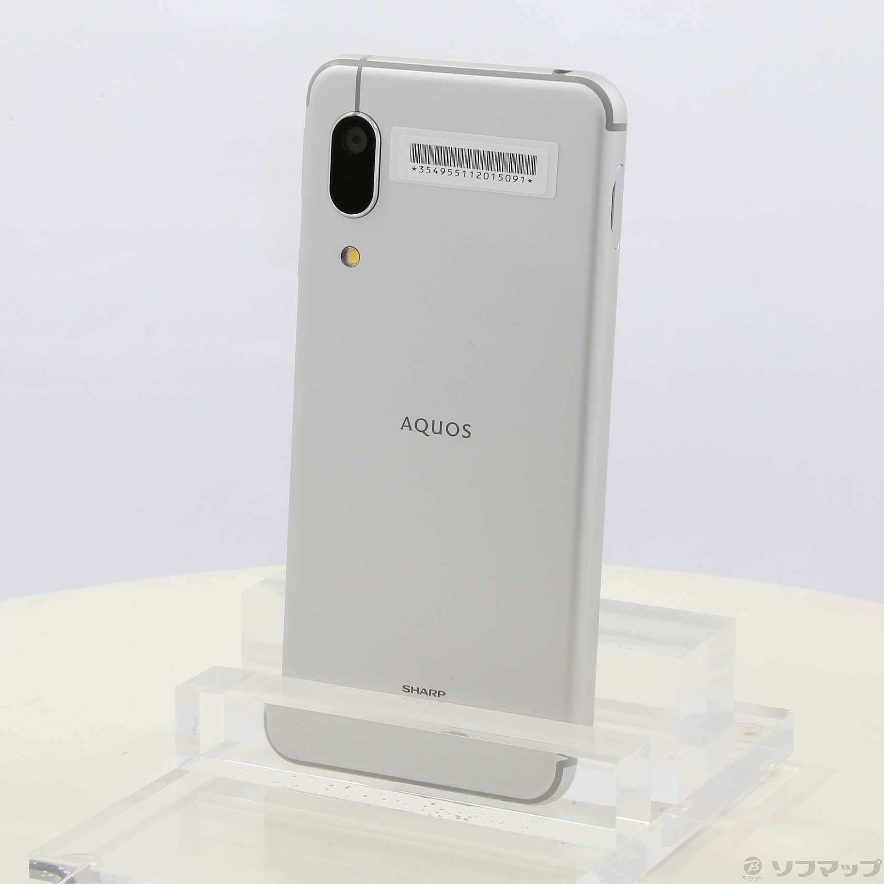 AQUOS SHARP sense3 shv48 シルバースマートフォン本体