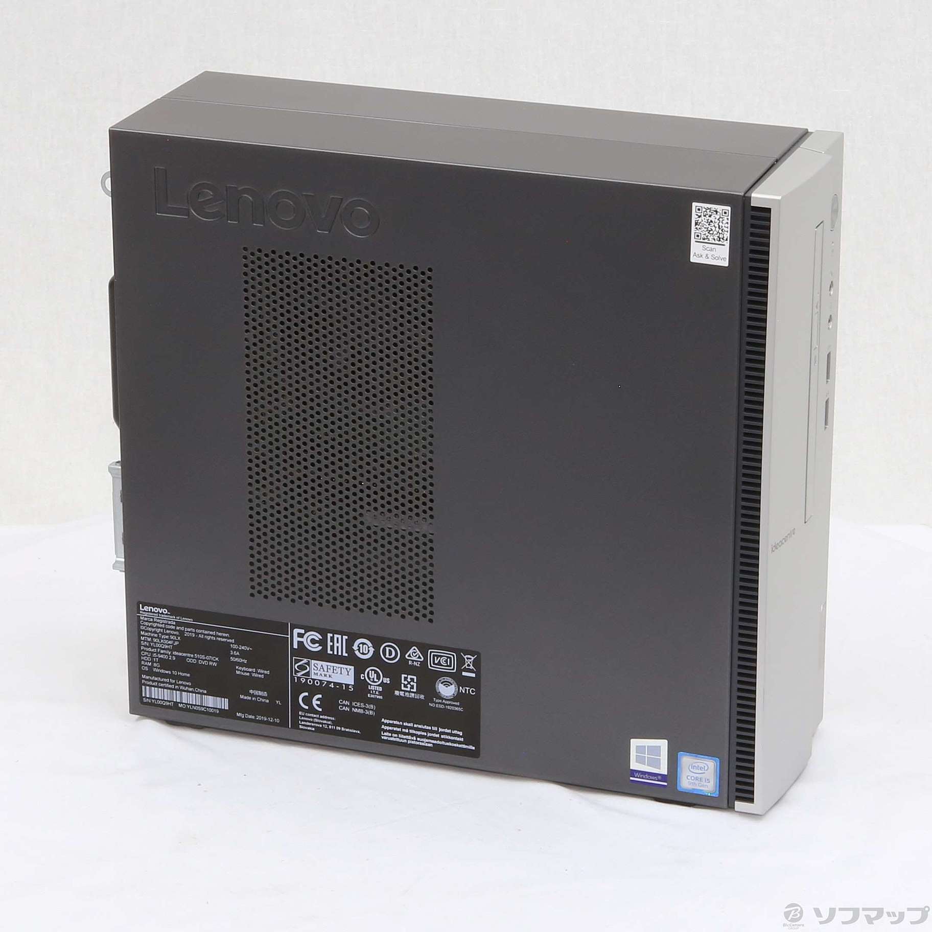 中古】〔展示品〕 Ideacentre 510S 90LX004FJP 〔Windows 10