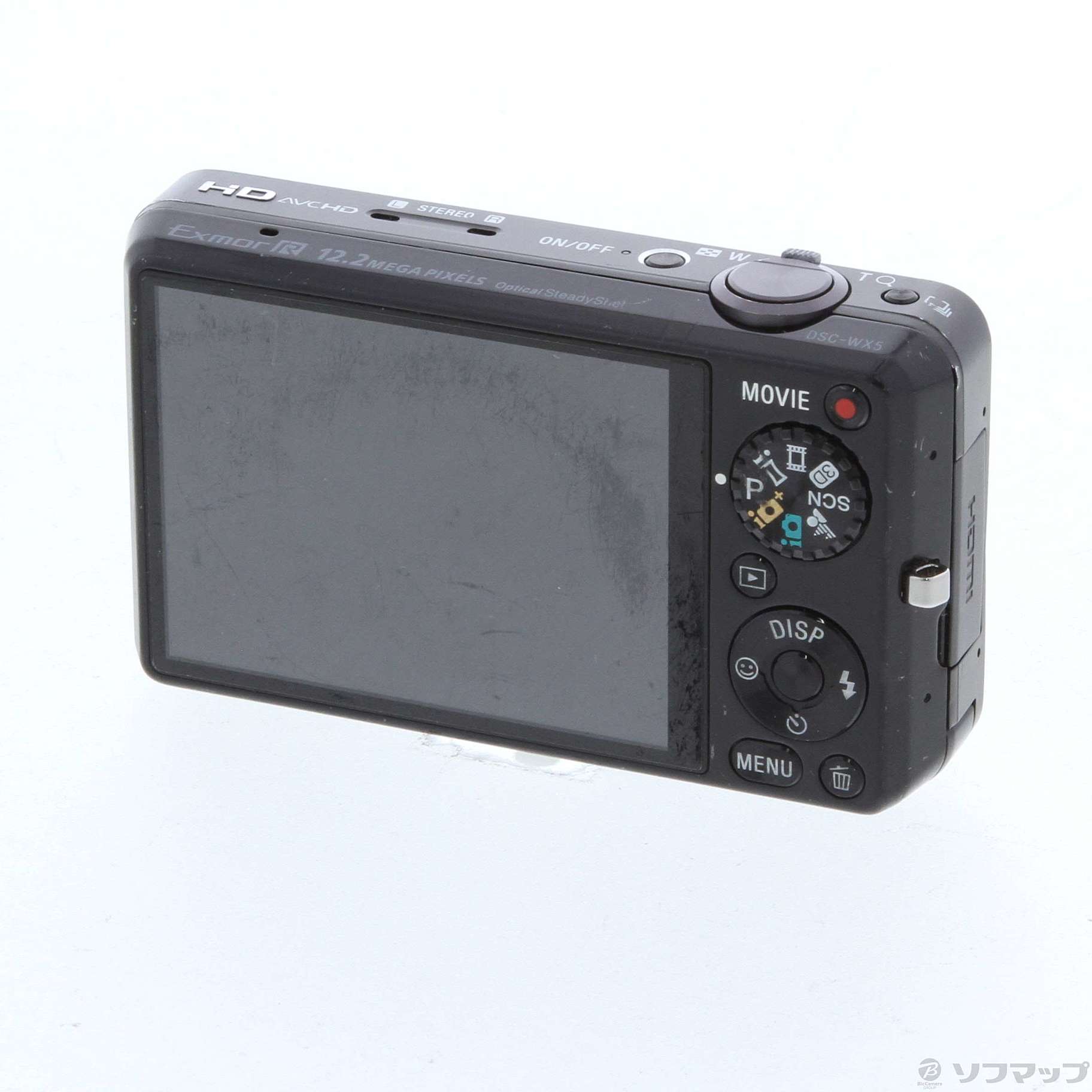 中古】CYBERSHOT DSC-WX5 B (1220万画素／5倍／ブラック／MS Duo／SDXC