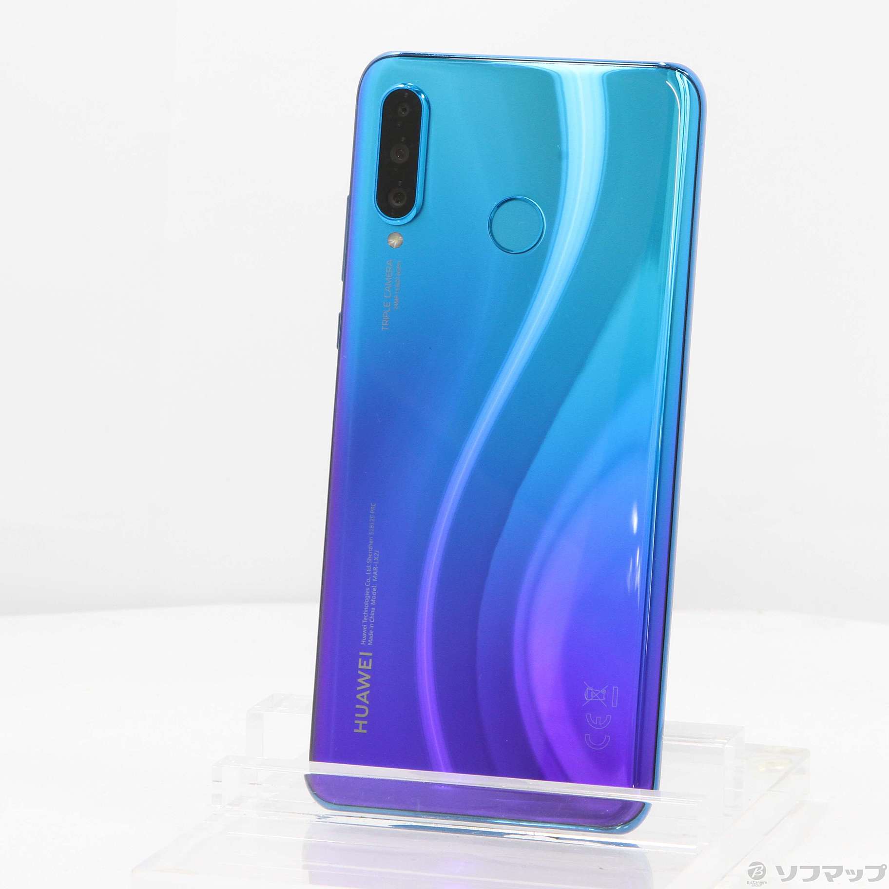 HUAWEI P30 lite ピーコックブルー 64GB  中古美品 中古】HUAWEI P30 lite 64GB ピーコックブルー HWSEC1 Y!mobile
