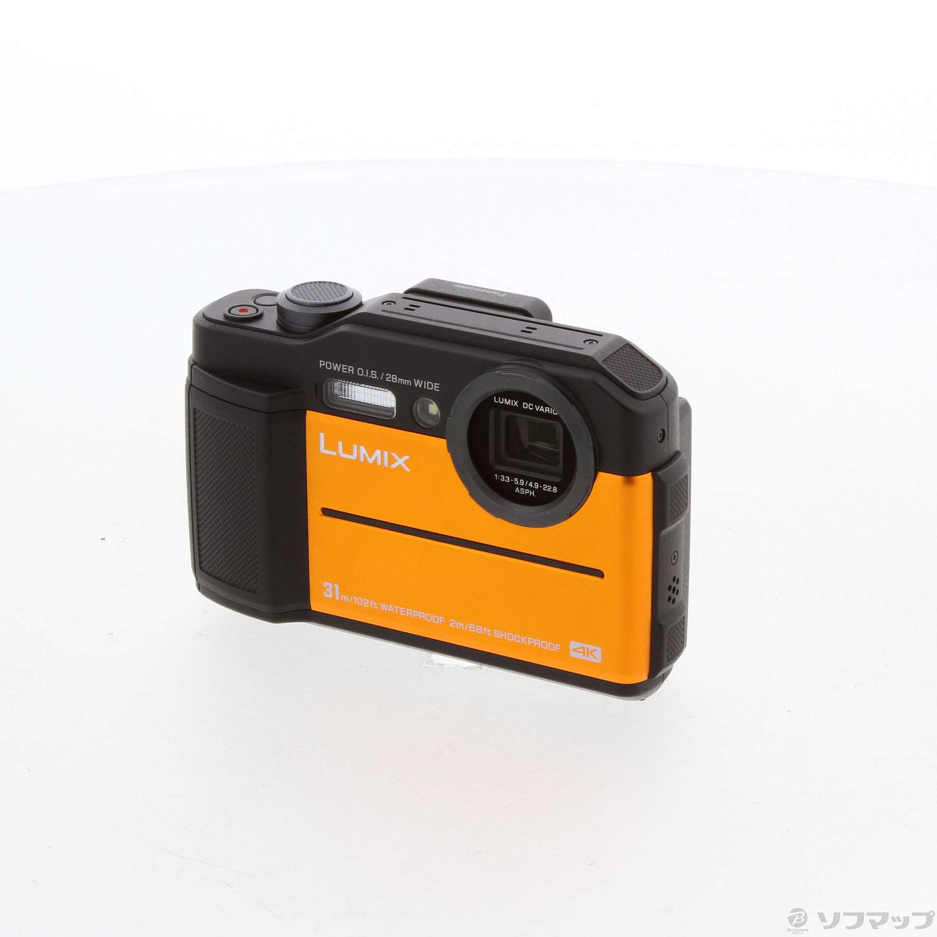 パナソニック コンパクトカメラ DC-FT7 オレンジカメラ