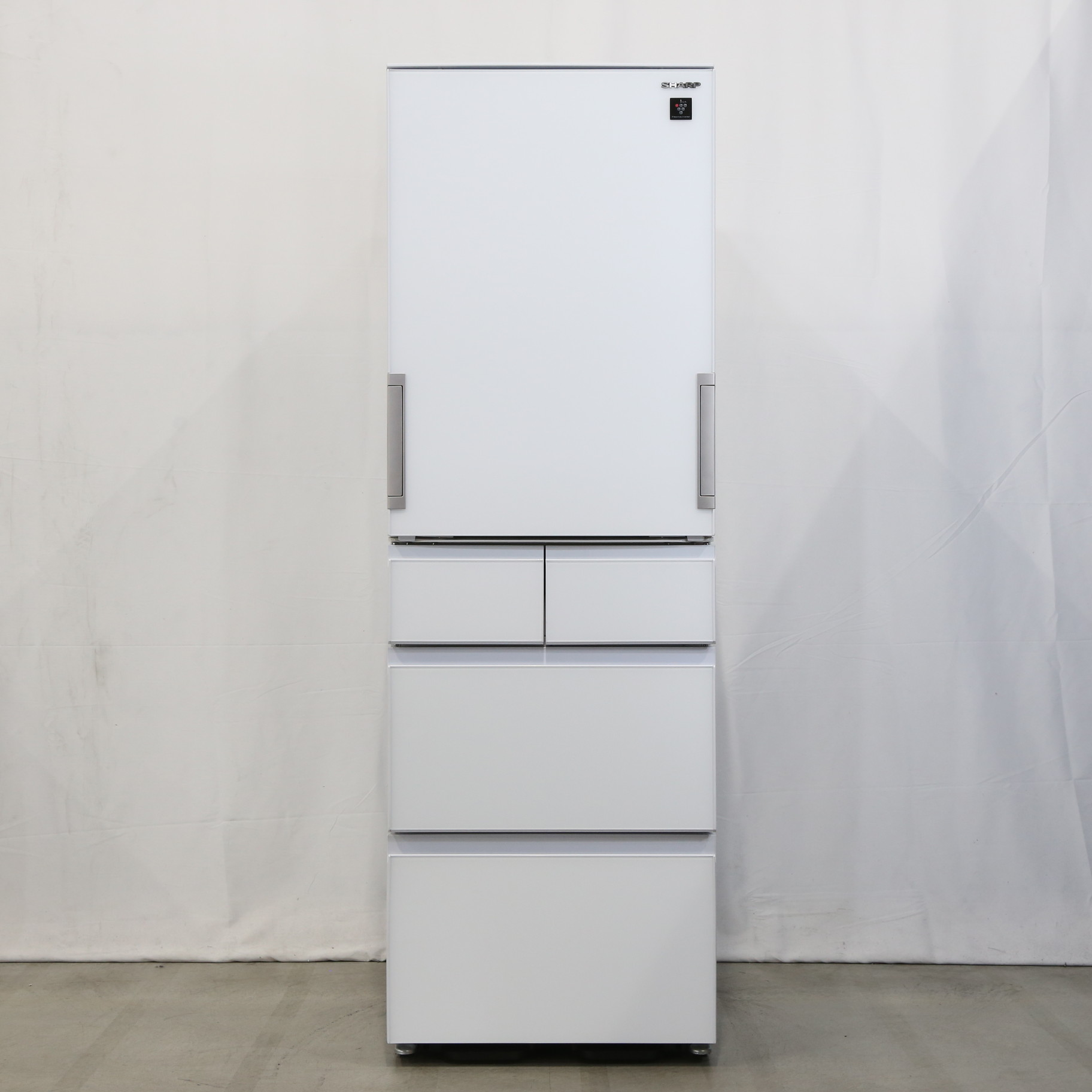 SHARP 冷蔵庫 ホワイト プラズマクラスター 左右開き SJ-G413G 中古】〔展示品〕冷蔵庫 ピュアホワイト SJ-G413G-W ［5ドア ／左右